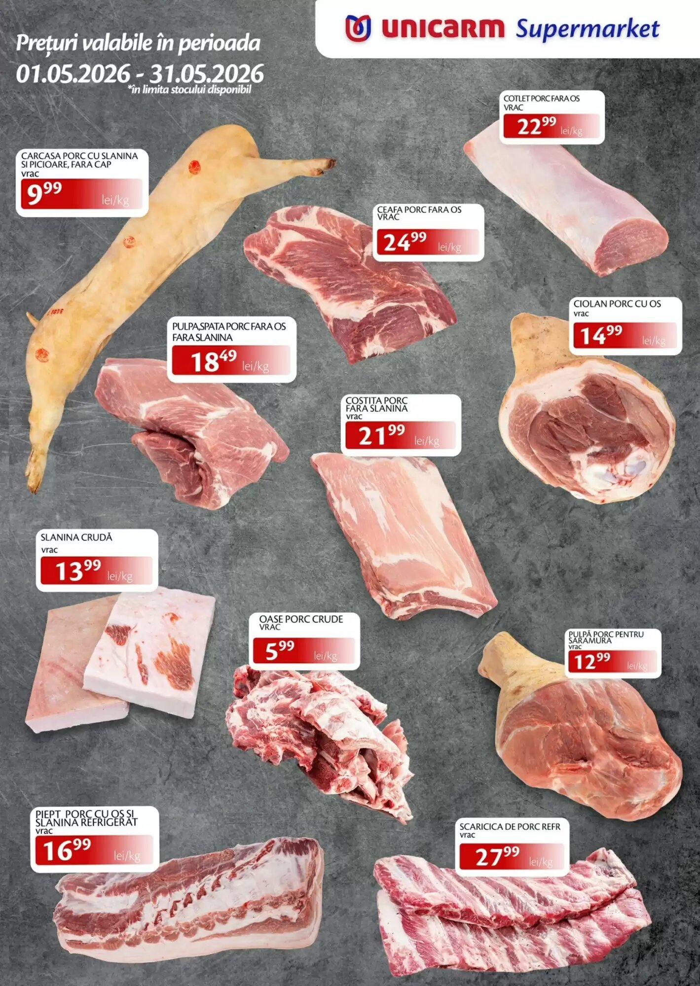 Catalogul cu oferte Unicarm valabil de la 01.05.2026 - Pagina 1.
