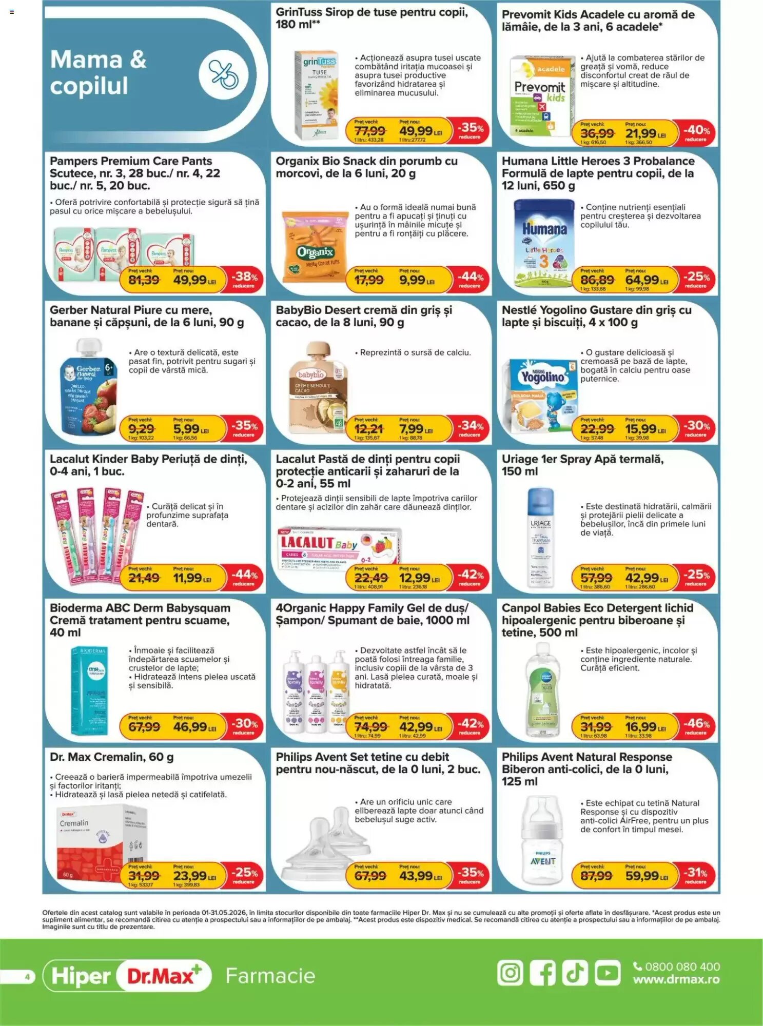 Catalogul cu oferte Dr.Max valabil de la 01.05.2026 - Pagina 4.