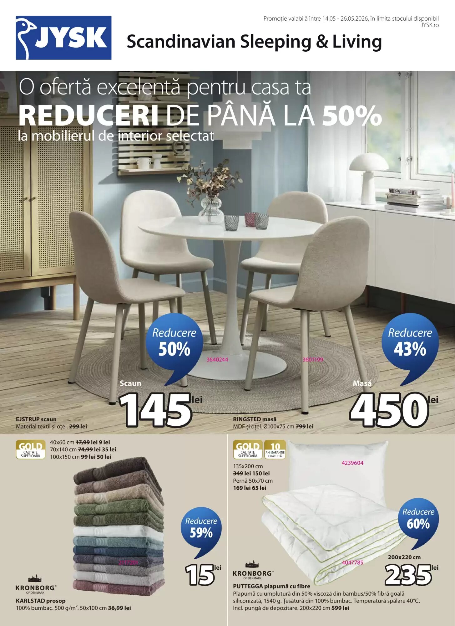 Catalogul cu oferte JYSK valabil de la 14.05.2026 - Pagina 1.