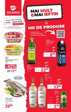 Catalogul cu oferte Selgros valabil de la 15.05.2026