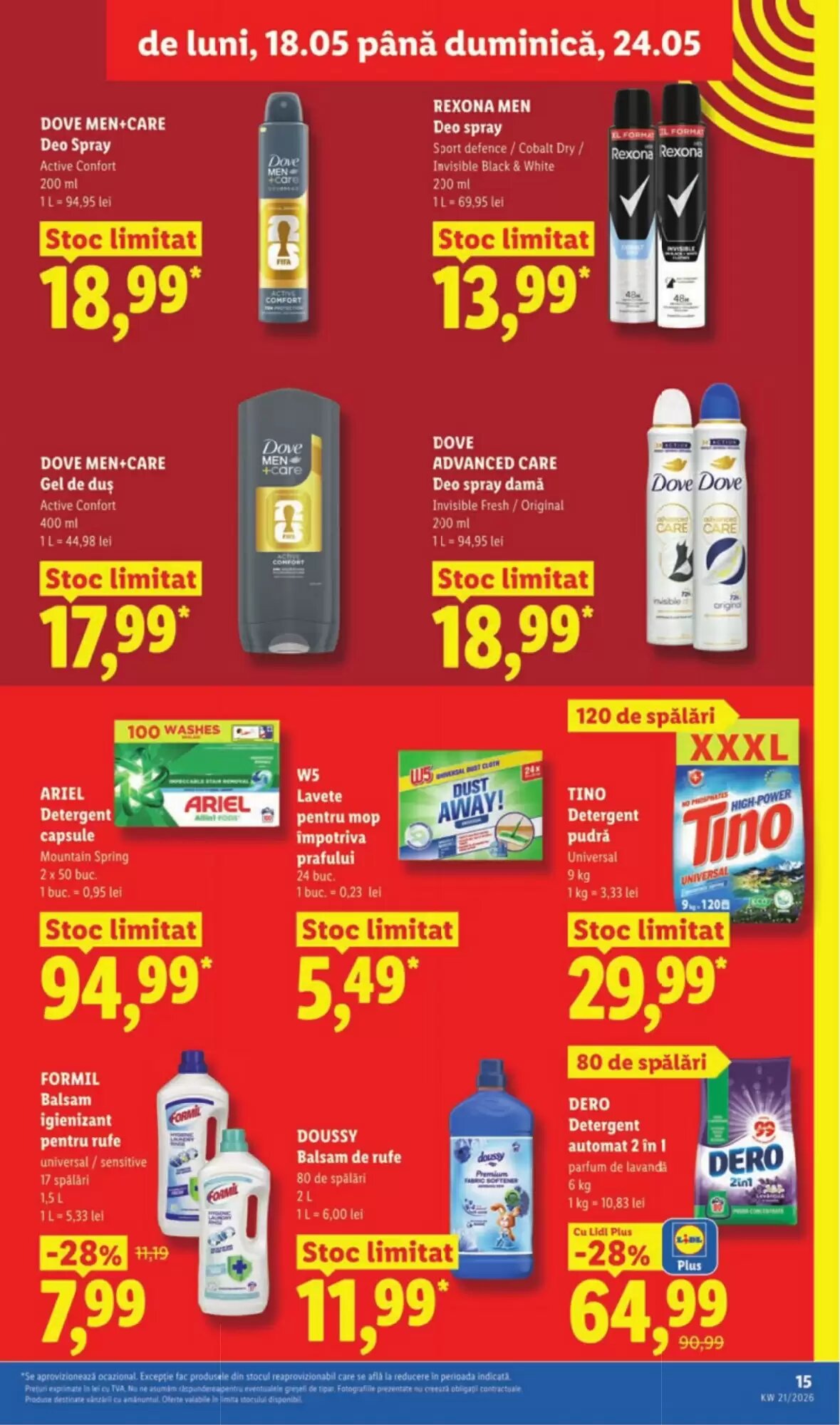 Catalogul cu oferte Lidl valabil de la 18.05.2026 - Pagina 15.