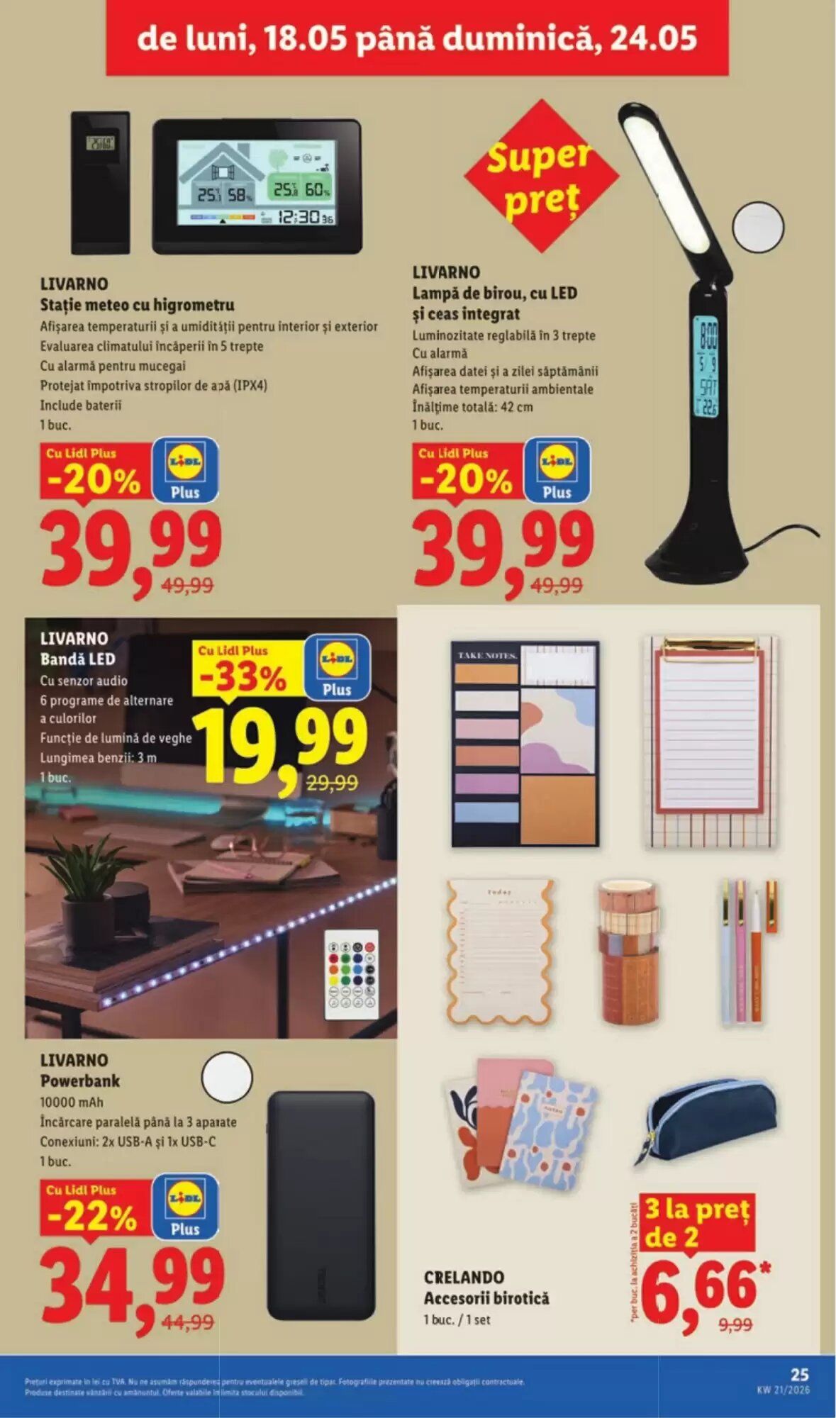 Catalogul cu oferte Lidl valabil de la 18.05.2026 - Pagina 25.