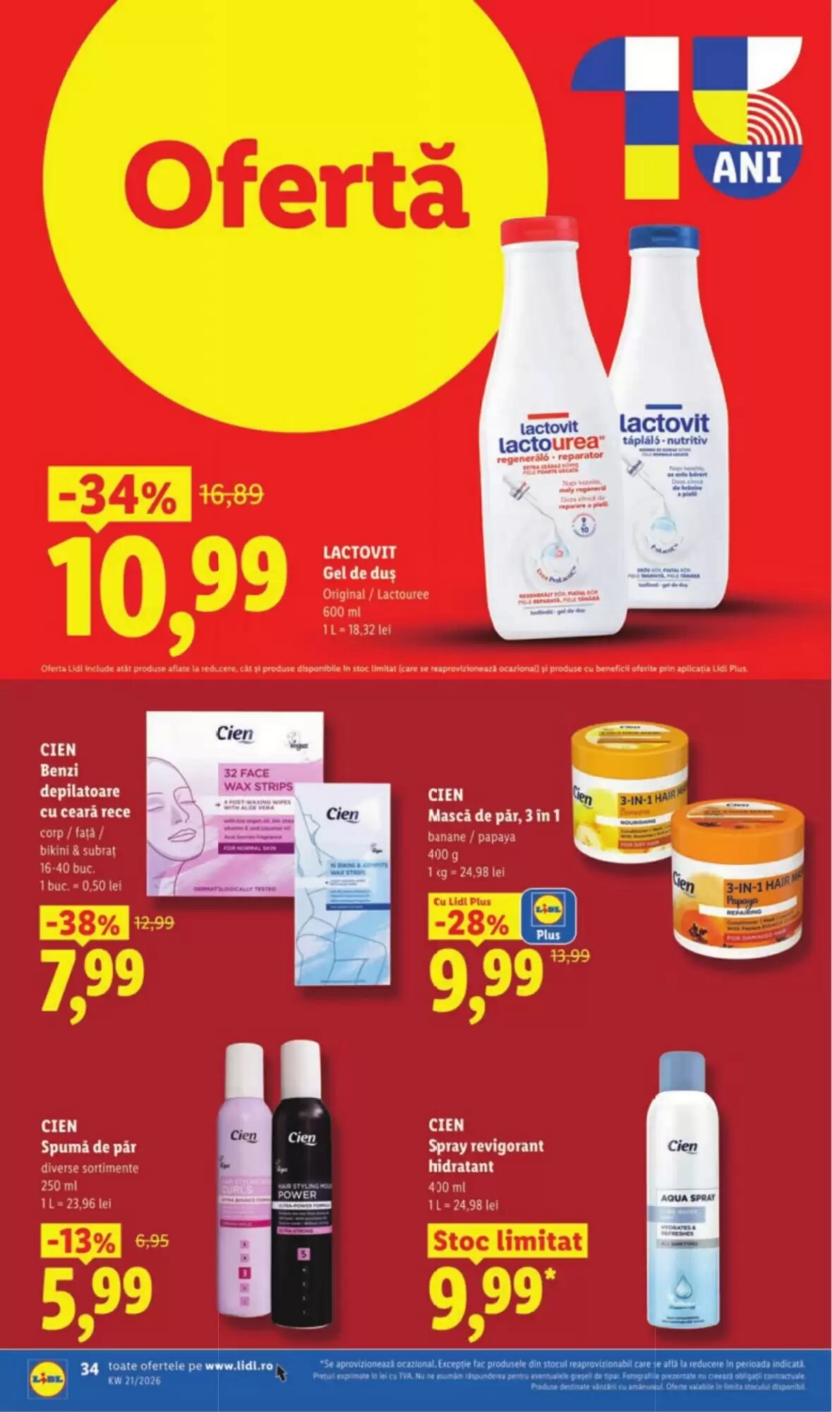 Catalogul cu oferte Lidl valabil de la 18.05.2026 - Pagina 34.