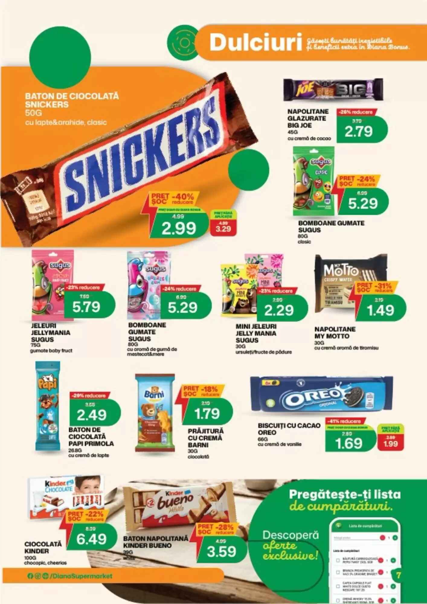 Catalogul cu oferte Diana Supermarket valabil de la 18.05.2026 - Pagina 7.