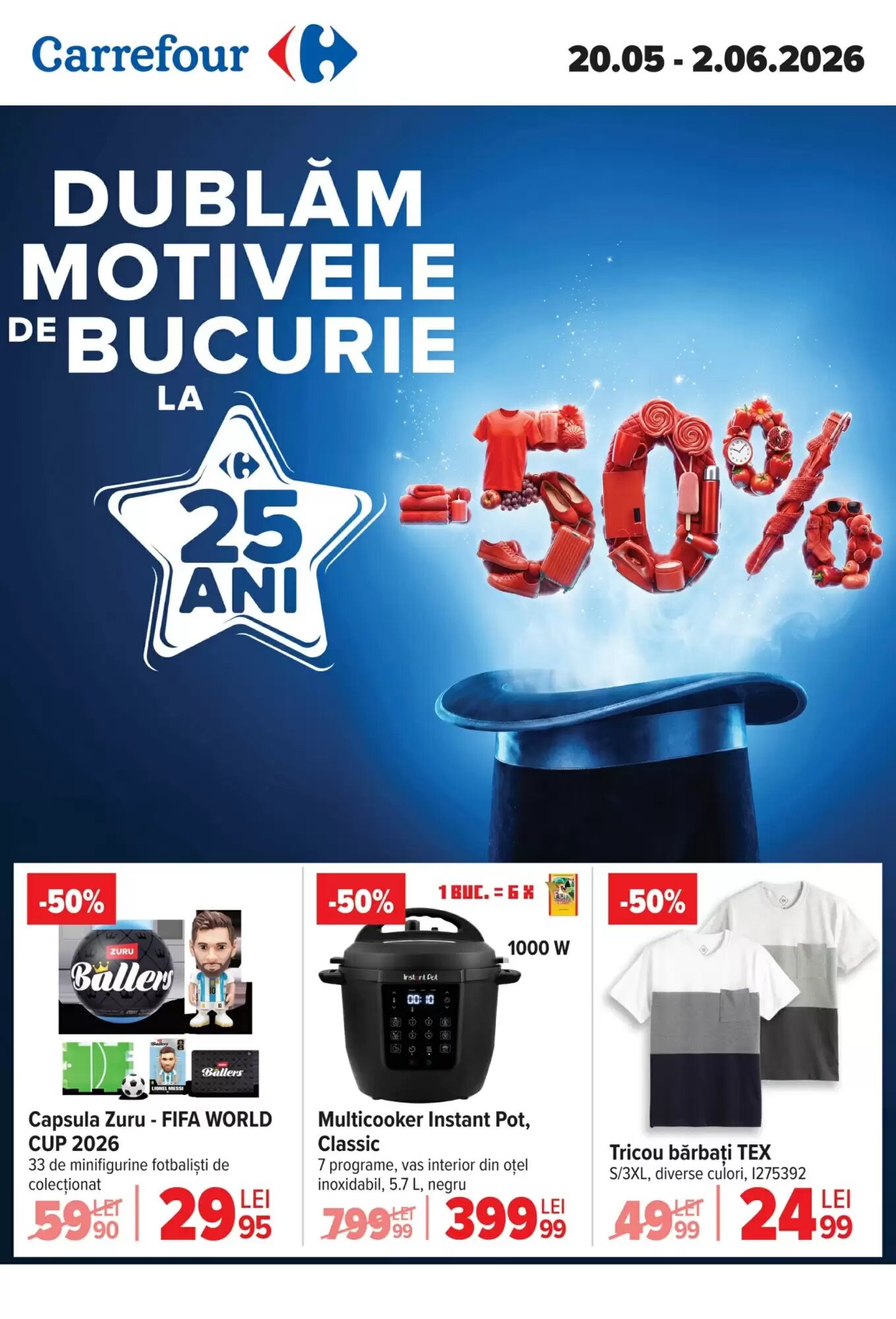 Catalogul cu oferte Carrefour valabil de la 20.05.2026 - Pagina 1.