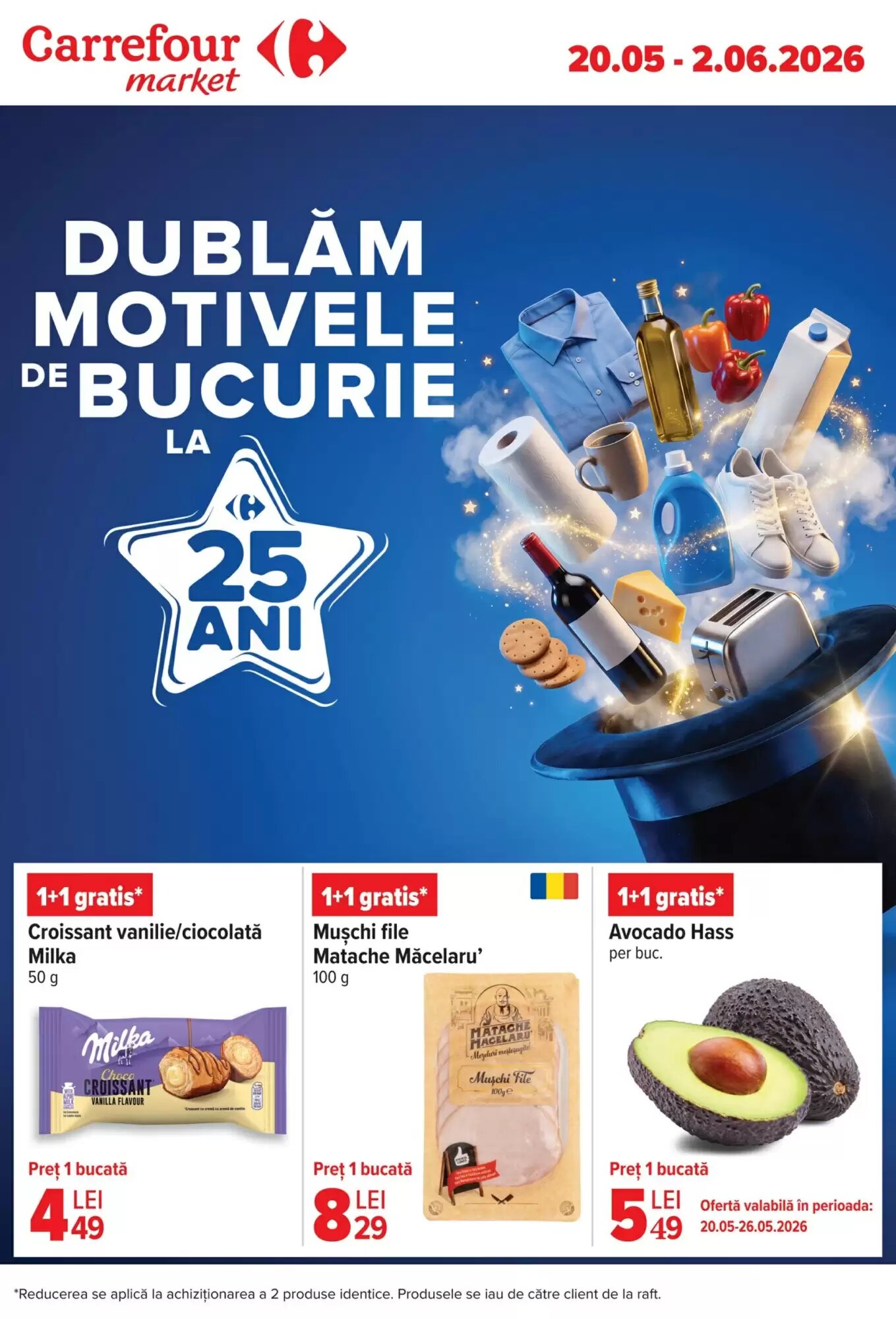 Catalogul cu oferte Carrefour Market valabil de la 20.05.2026 - Pagina 1.