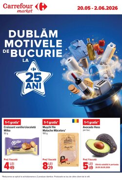 Catalogul cu oferte Carrefour Market valabil de la 20.05.2026