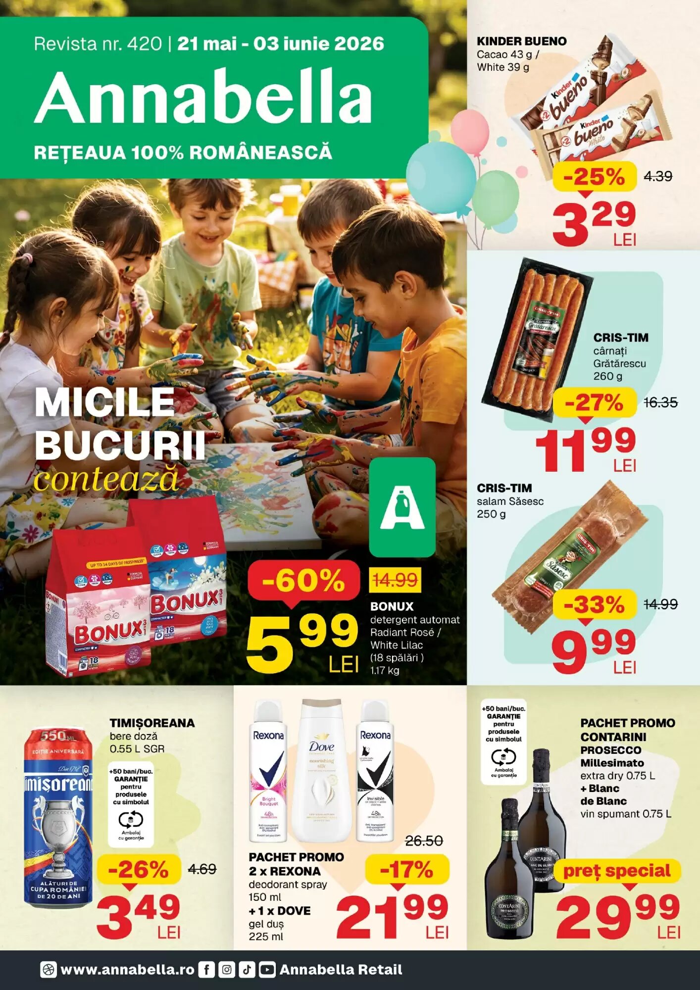 Catalogul cu oferte Annabella valabil de la 21.05.2026 - Pagina 1.