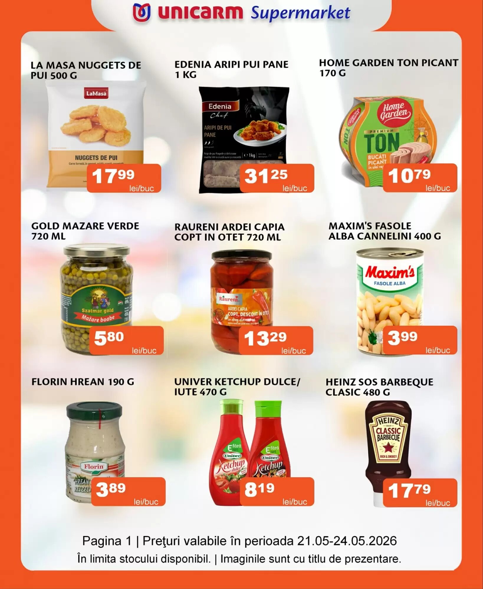 Catalogul cu oferte Unicarm valabil de la 21.05.2026 - Pagina 1.