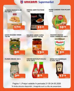 Catalogul cu oferte Unicarm valabil de la 21.05.2026