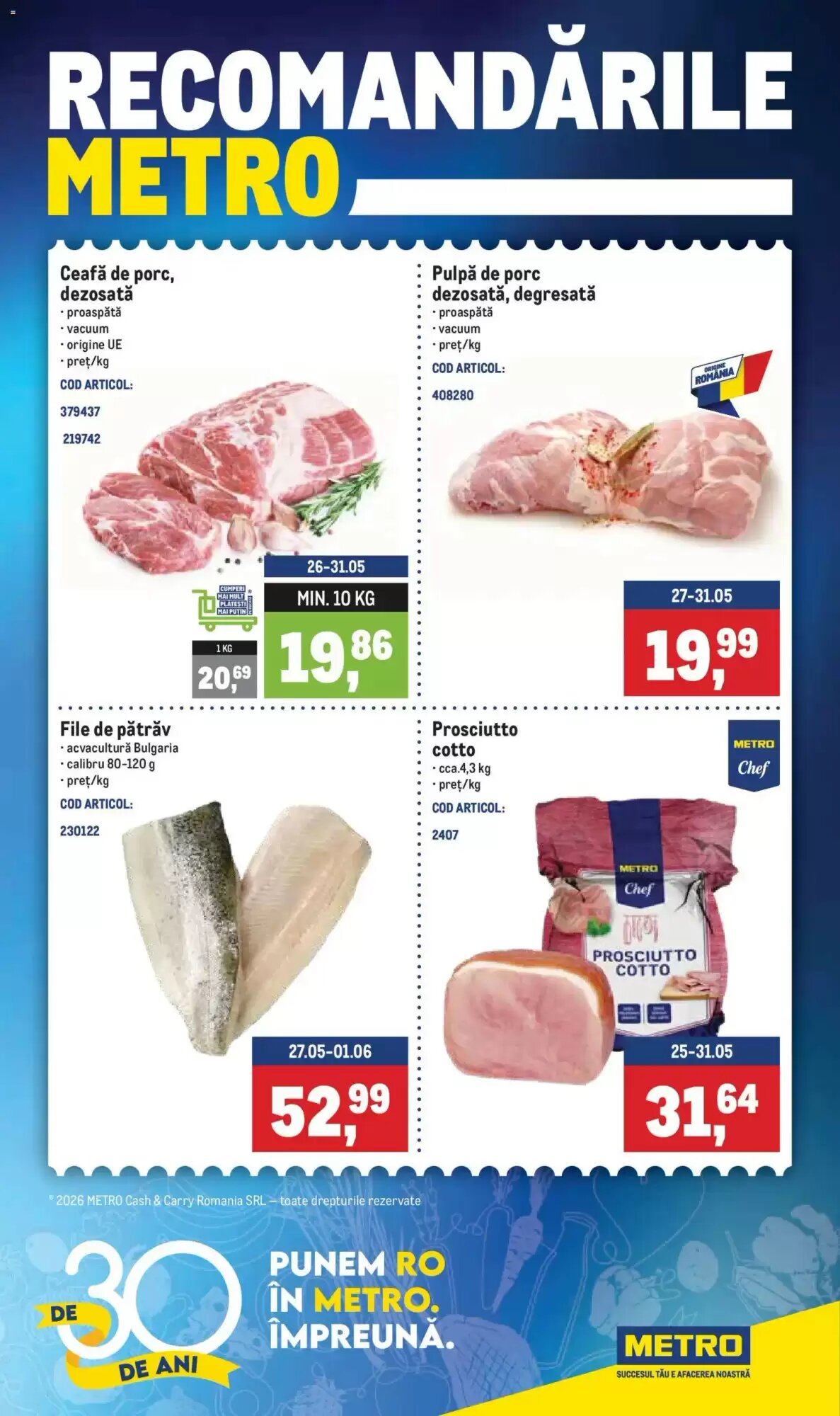 Catalogul cu oferte Metro valabil de la 24.05.2026 - Pagina 1.