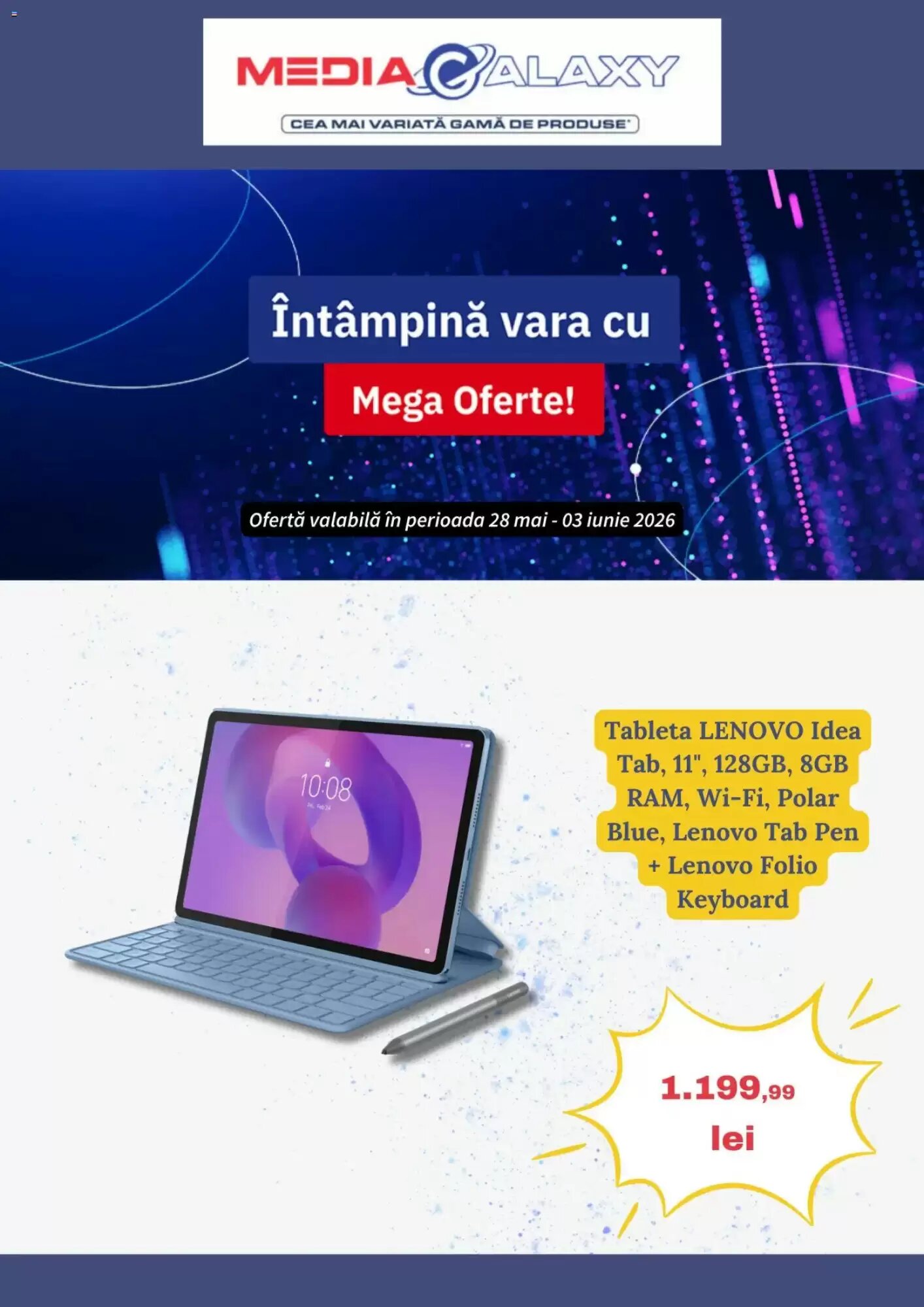 Catalogul cu oferte Media Galaxy valabil de la 28.05.2026 - Pagina 1.