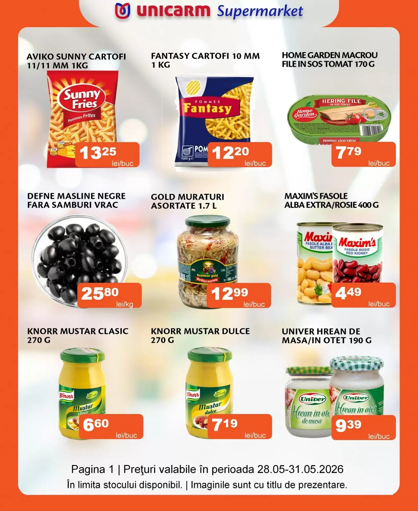 Catalogul cu oferte Unicarm valabil de la 28.05.2026 - Pagina 1.