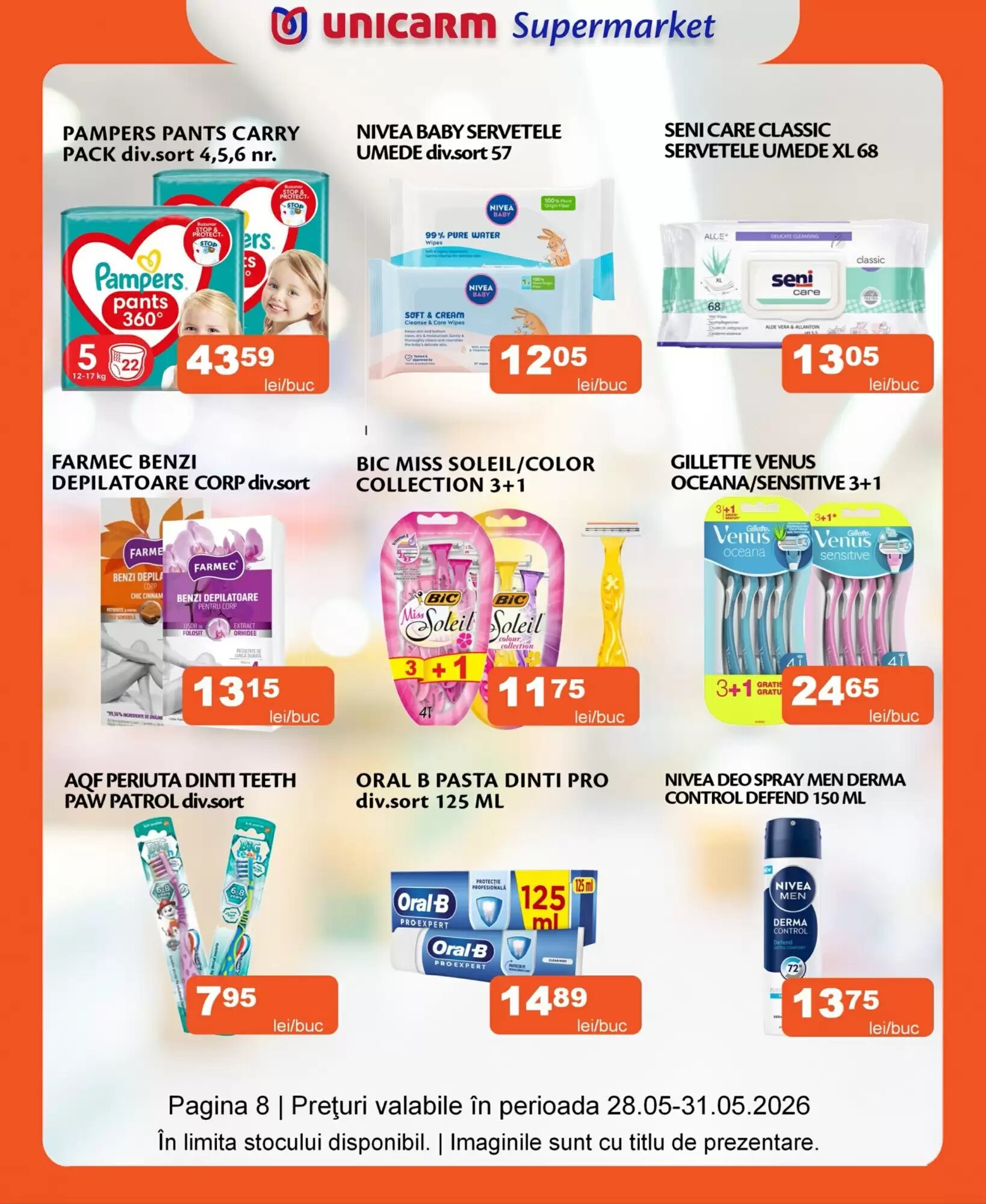 Catalogul cu oferte Unicarm valabil de la 28.05.2026 - Pagina 8.