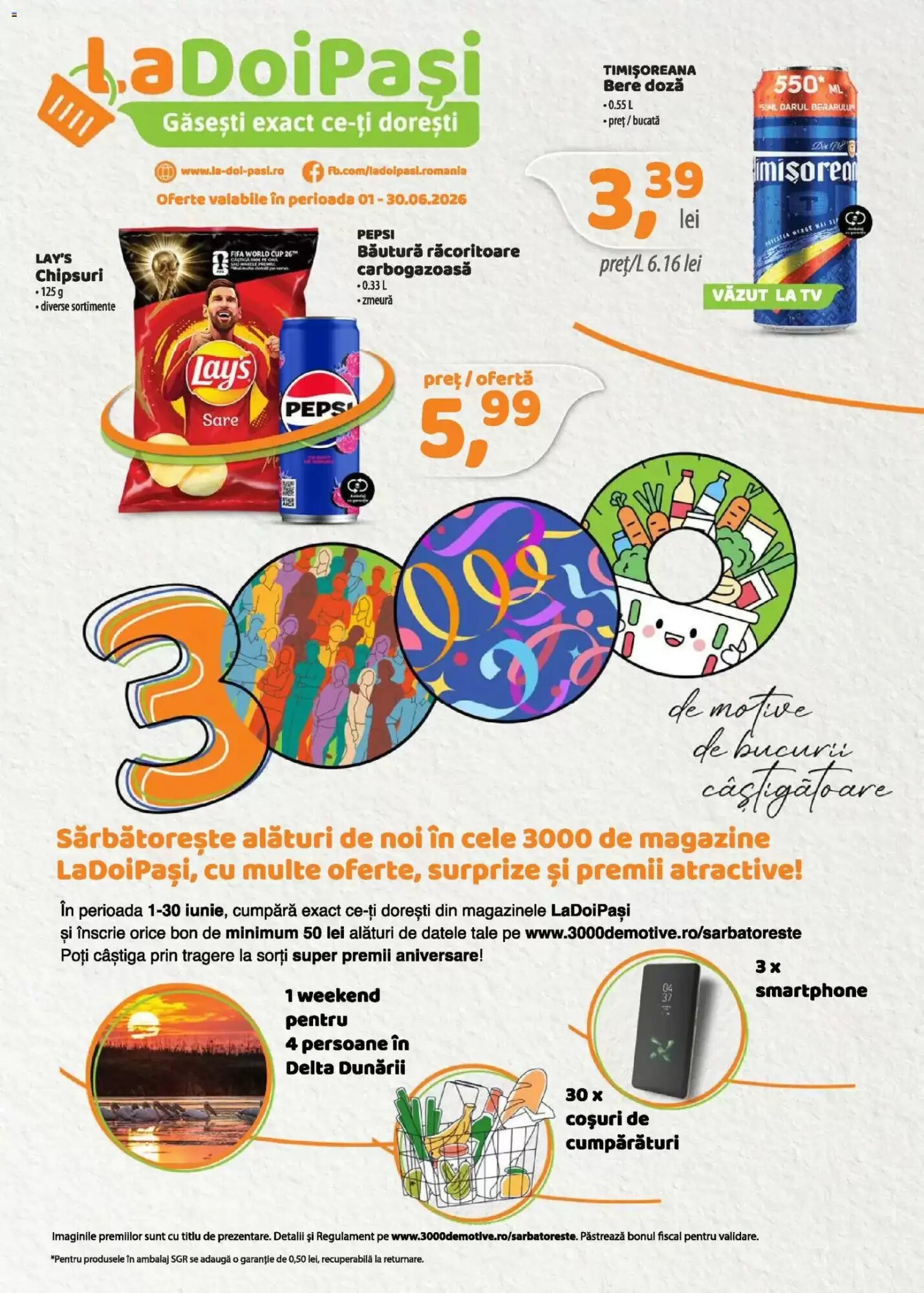 Catalogul cu oferte La Doi Pasi valabil de la 31.05.2026 - Pagina 1.