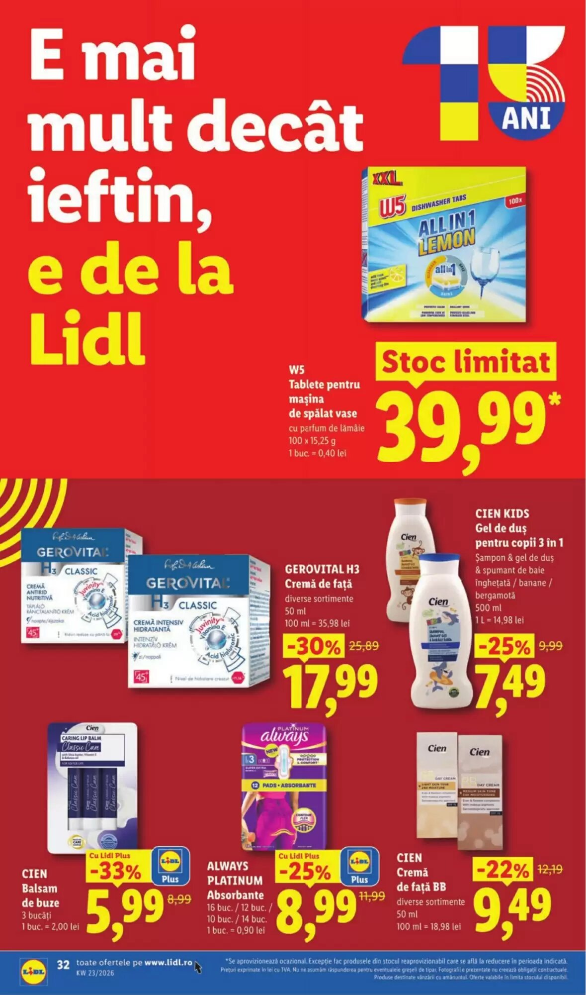 Catalogul cu oferte Lidl valabil de la 01.06.2026 - Pagina 32.