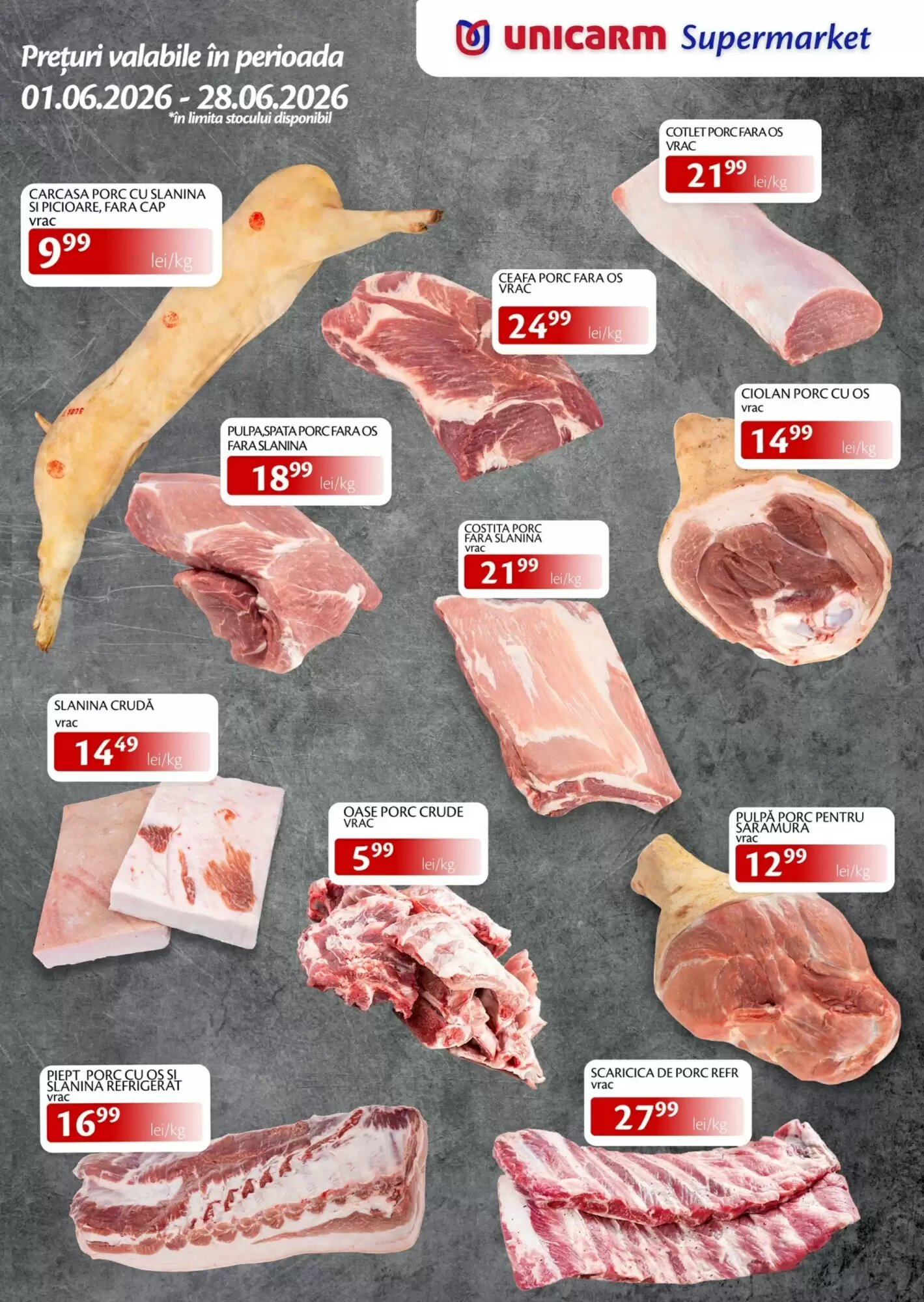 Catalogul cu oferte Unicarm valabil de la 01.06.2026 - Pagina 1.