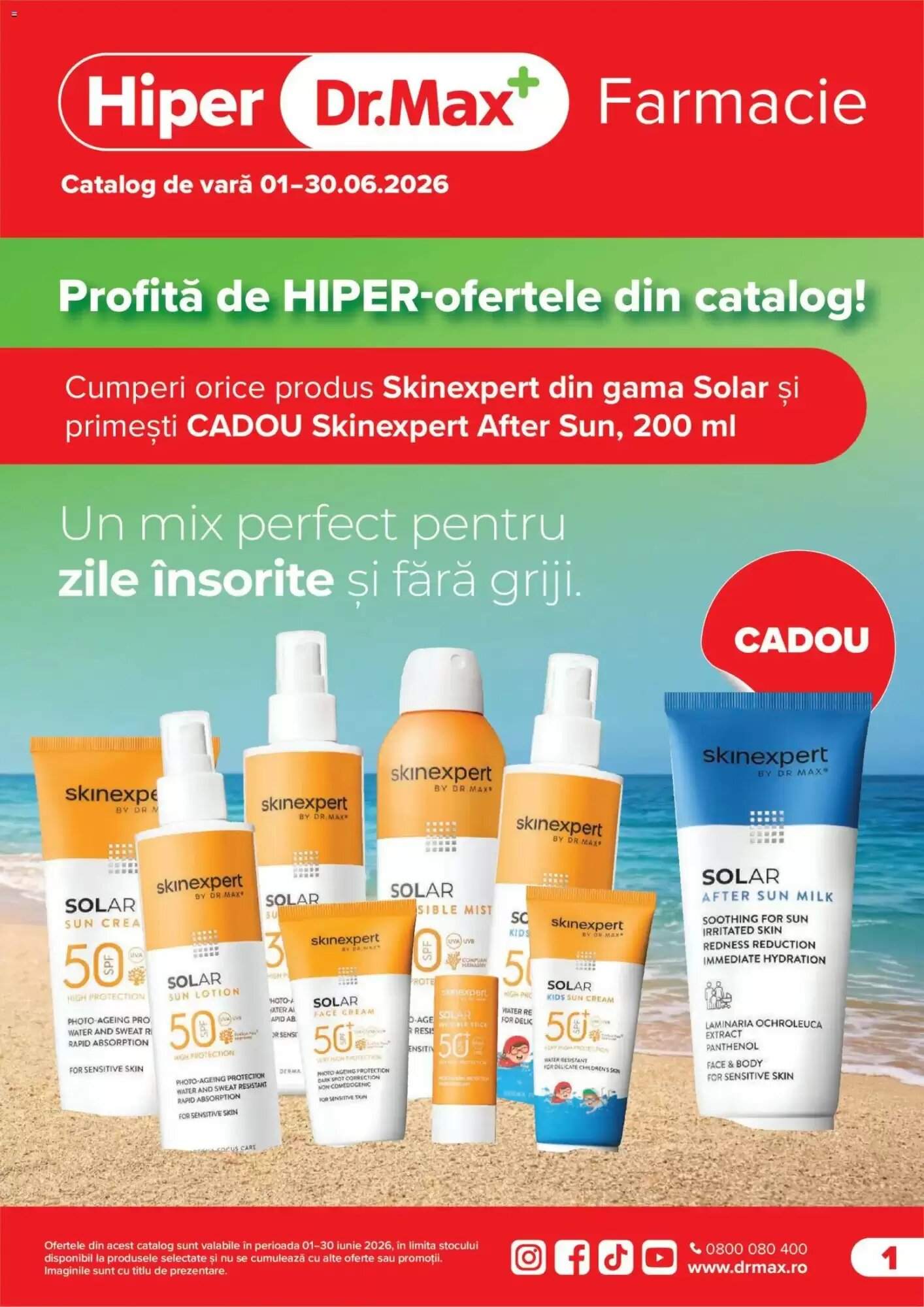 Catalogul cu oferte Dr.Max valabil de la 01.06.2026 - Pagina 1.
