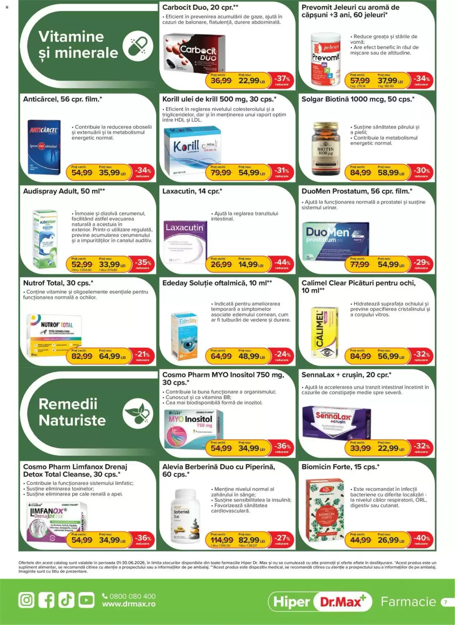 Catalogul cu oferte Dr.Max valabil de la 01.06.2026 - Pagina 7.