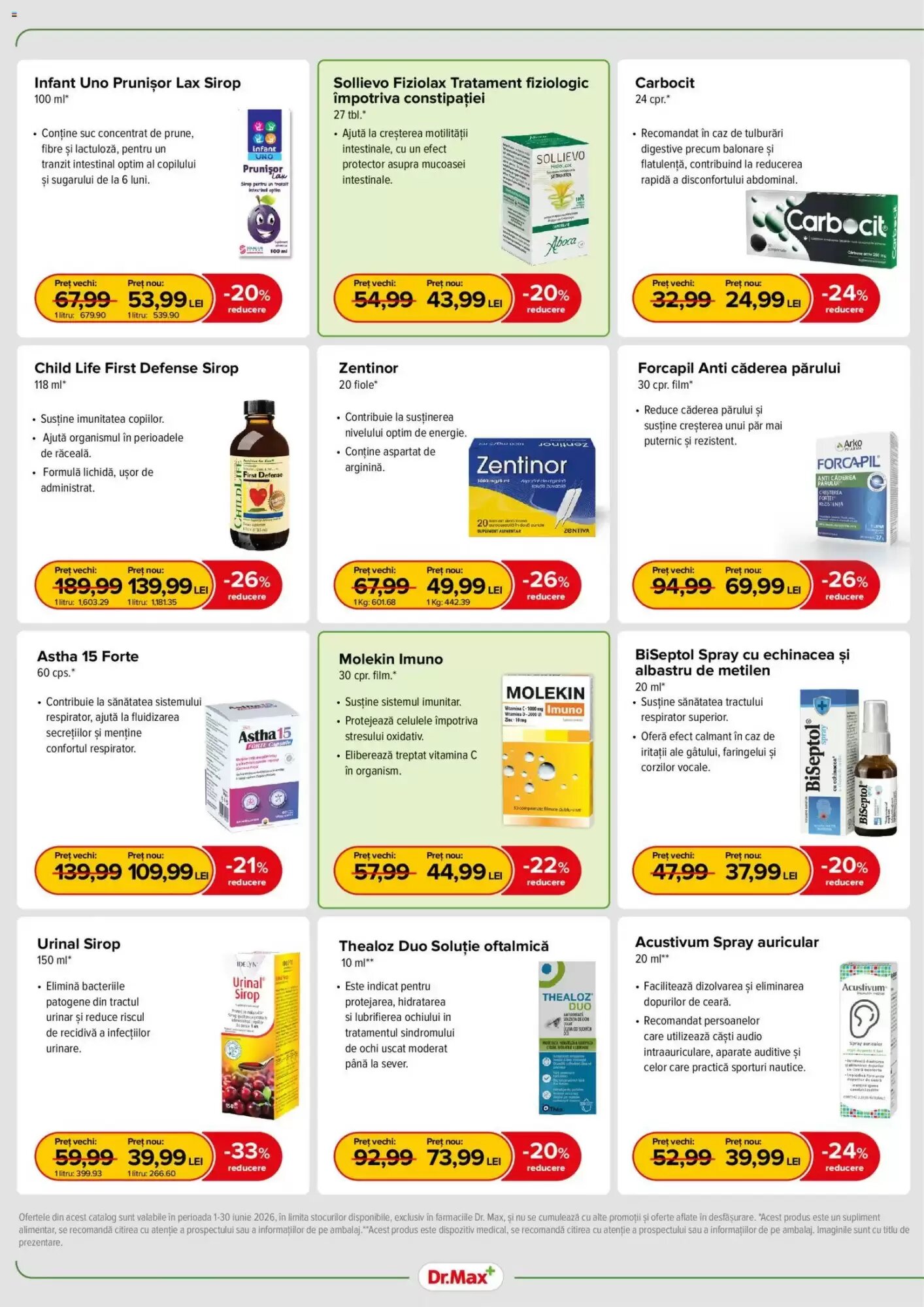 Catalogul cu oferte Dr.Max valabil de la 01.06.2026 - Pagina 6.