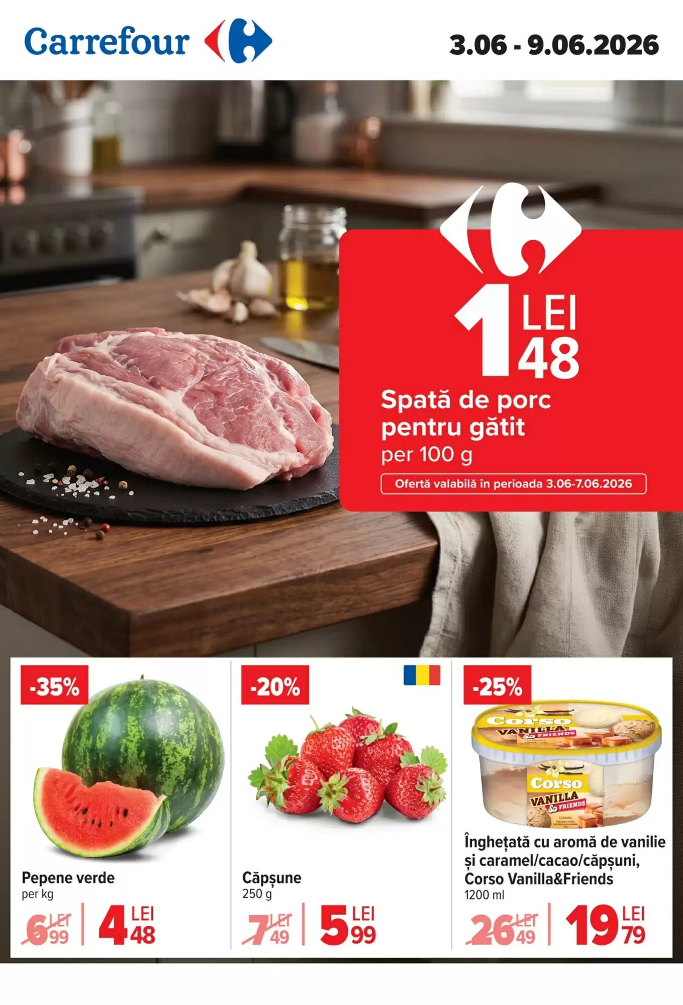 Catalogul cu oferte Carrefour valabil de la 03.06.2026 - Pagina 1.