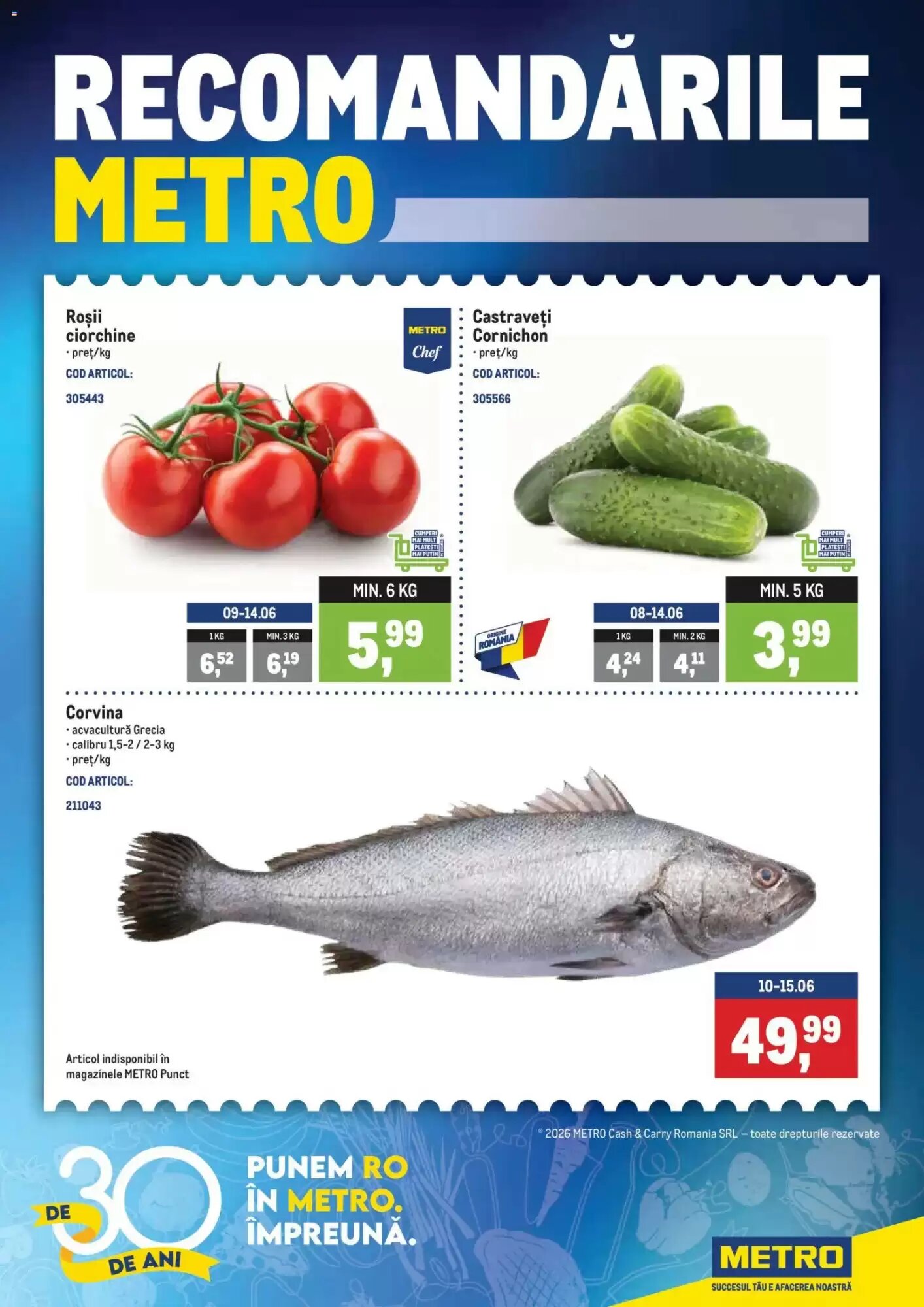 Catalogul cu oferte Metro valabil de la 07.06.2026 - Pagina 1.