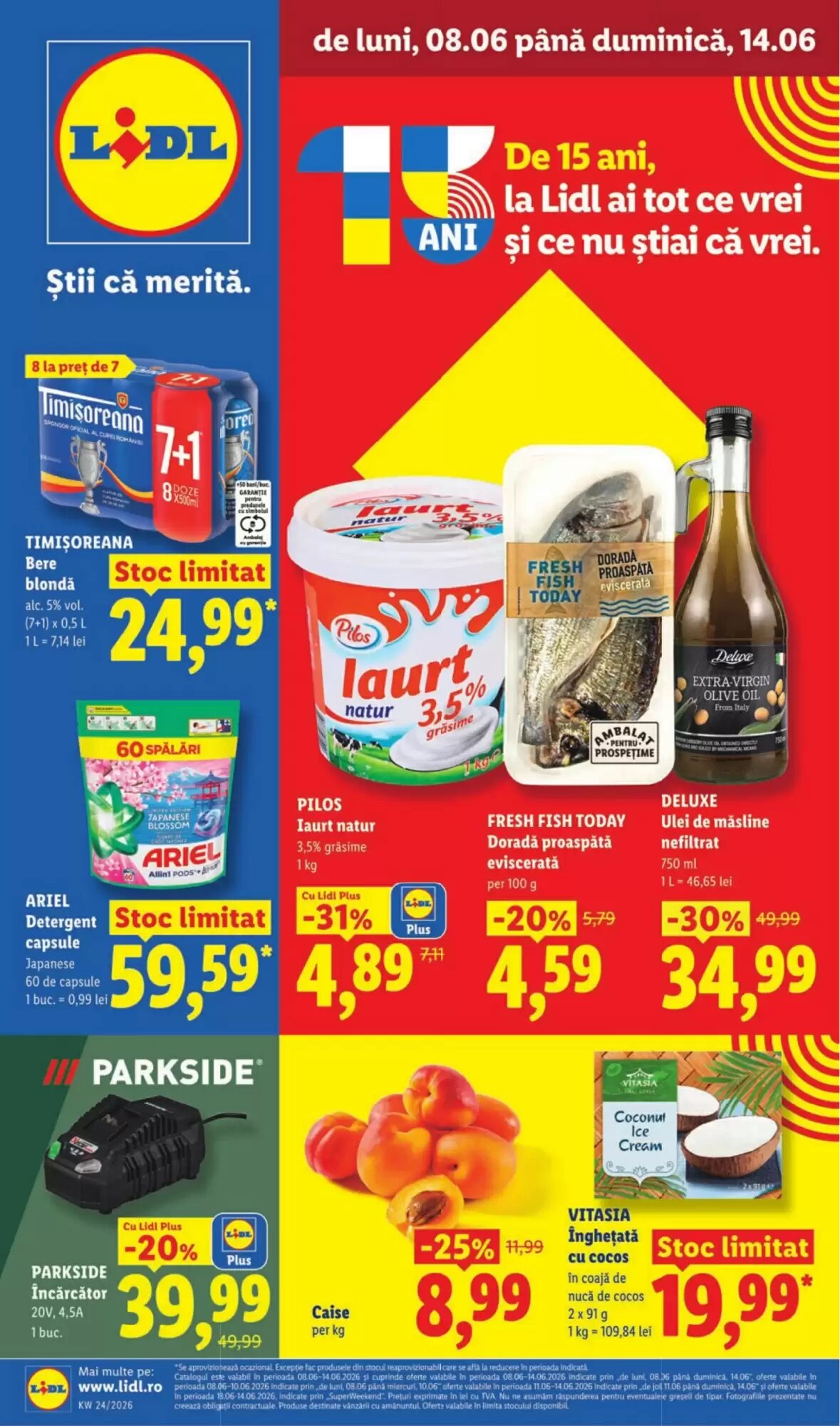 Catalogul cu oferte Lidl valabil de la 08.06.2026 - Pagina 1.