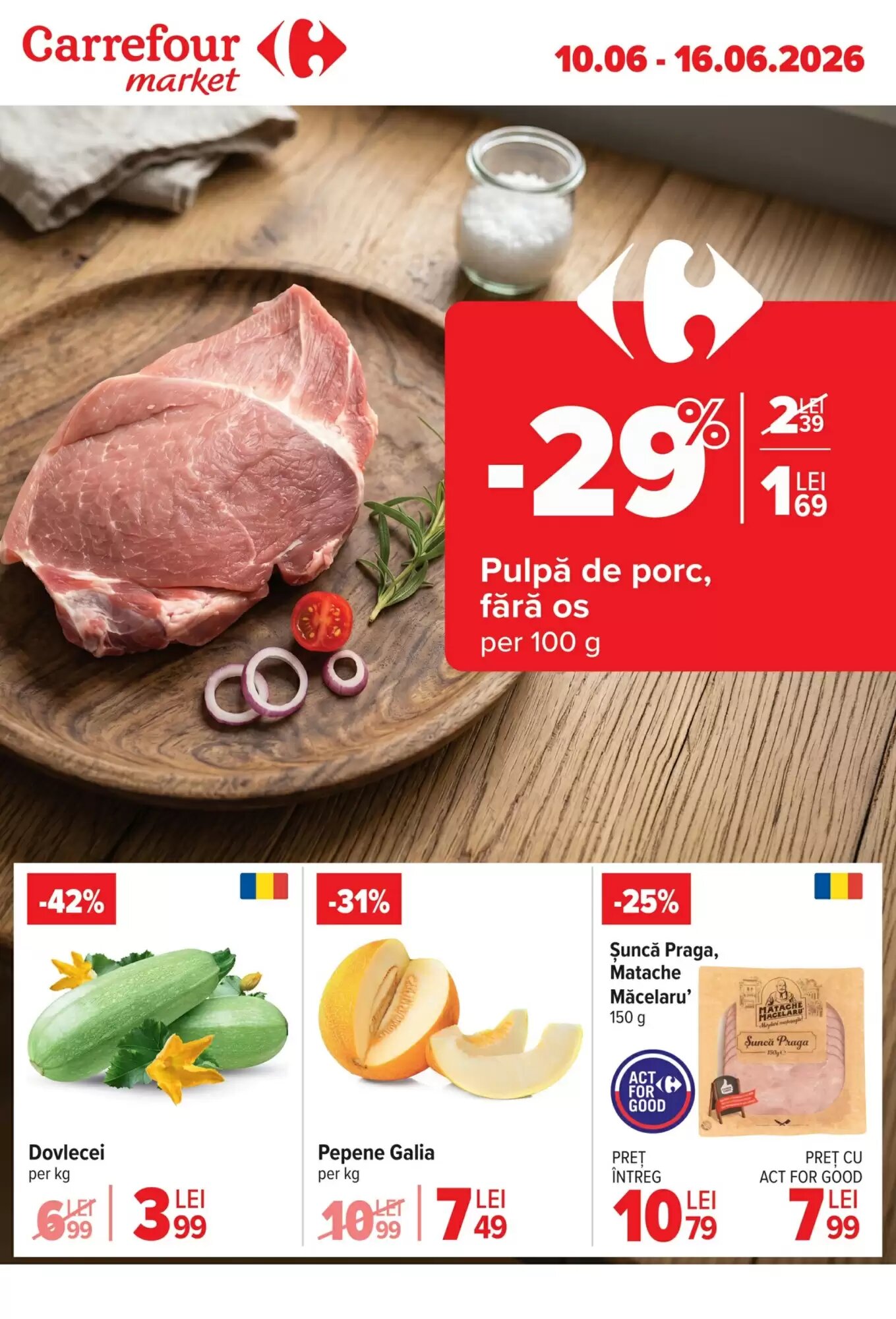 Catalogul cu oferte Carrefour Market valabil de la 10.06.2026 - Pagina 1.