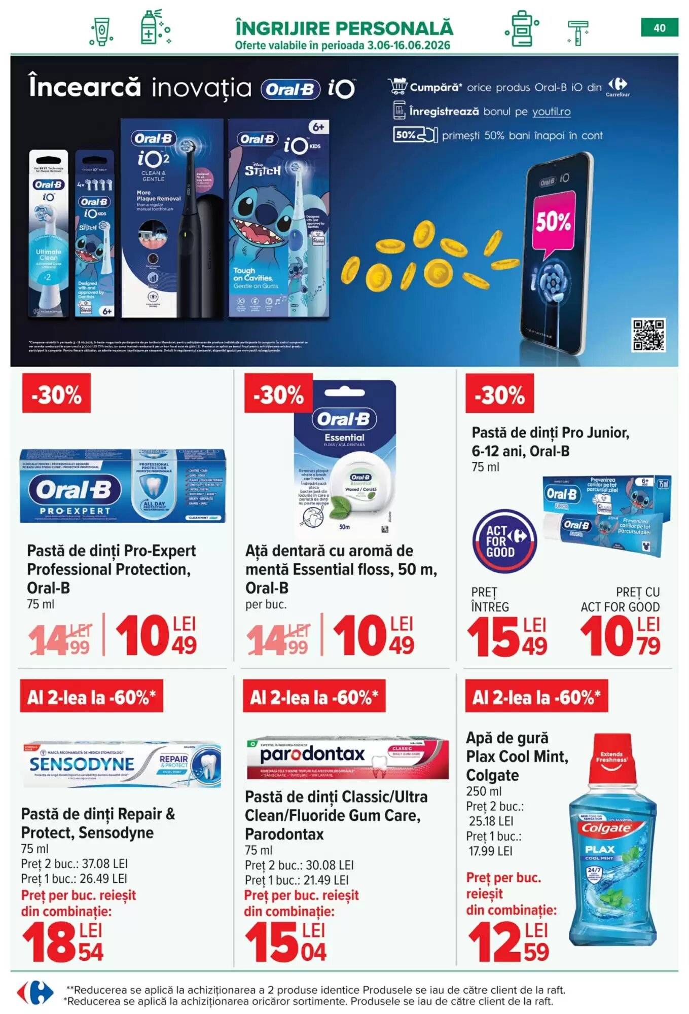 Catalogul cu oferte Carrefour valabil de la 10.06.2026 - Pagina 40.