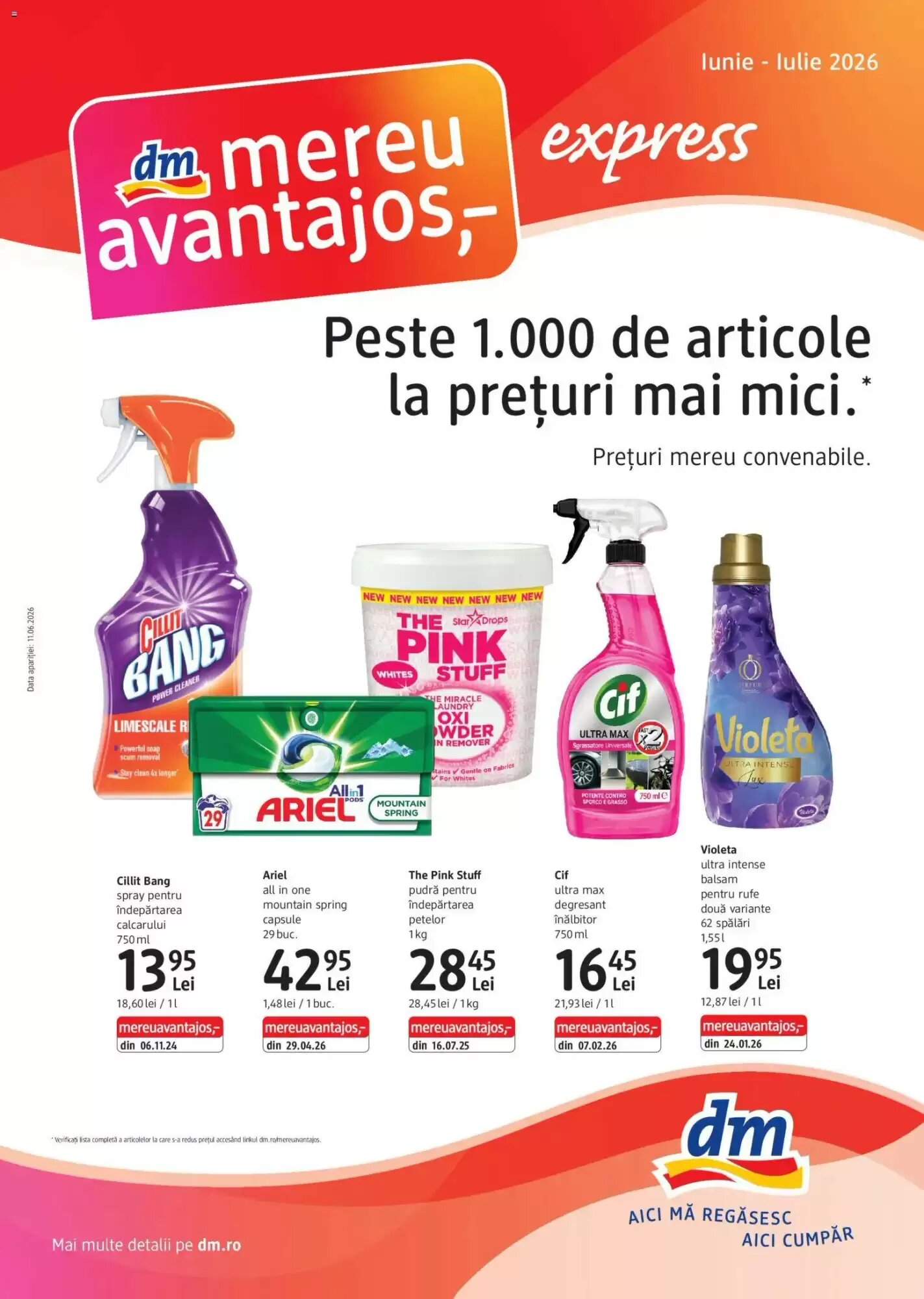Catalogul cu oferte DM valabil de la 10.06.2026 - Pagina 1.