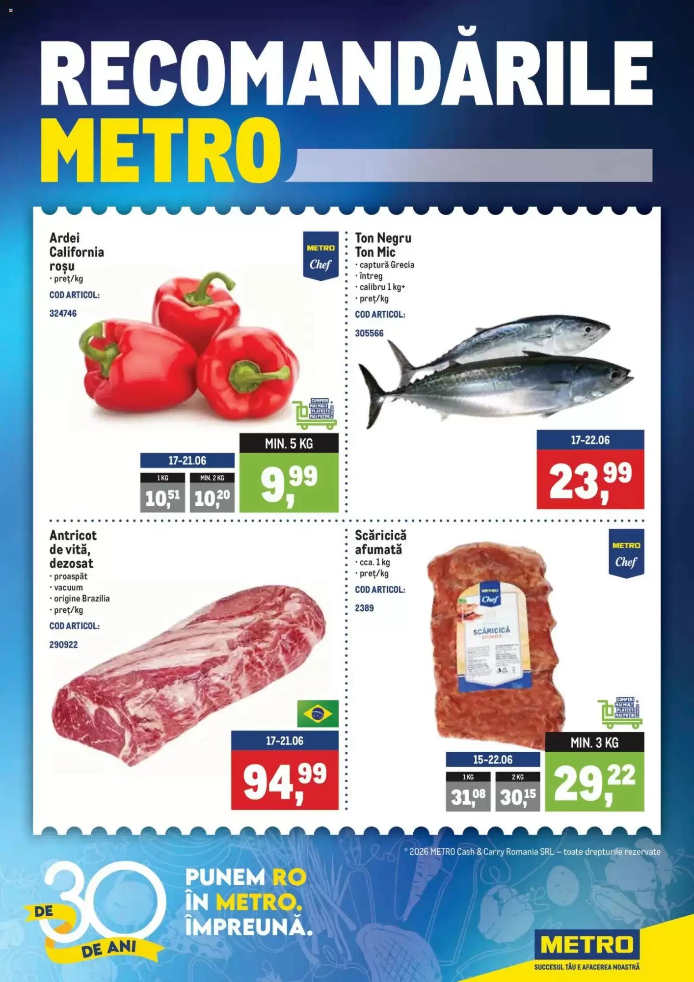 Catalogul cu oferte Metro valabil de la 14.06.2026 - Pagina 1.