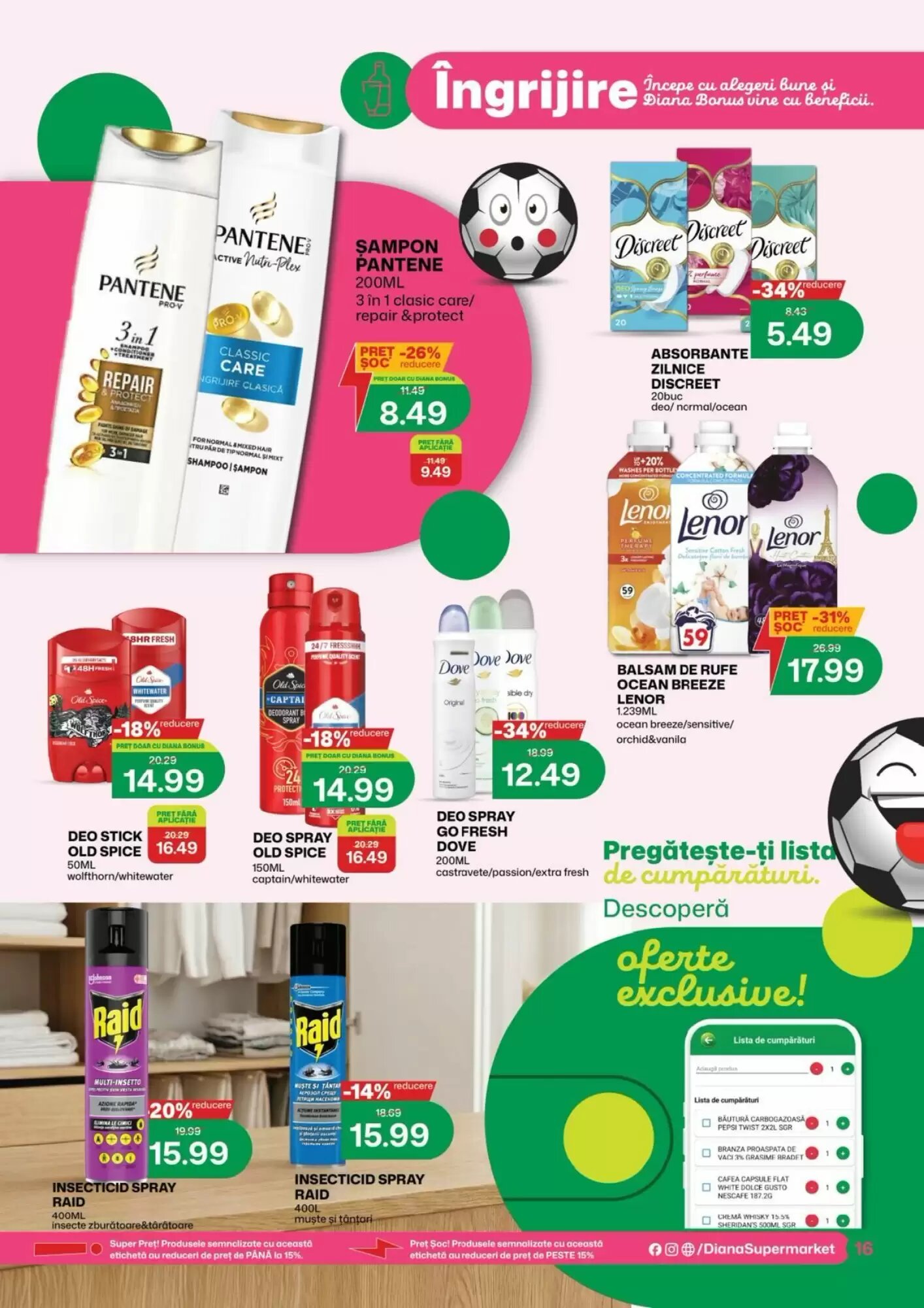 Catalogul cu oferte Diana Supermarket valabil de la 16.06.2026 - Pagina 15.