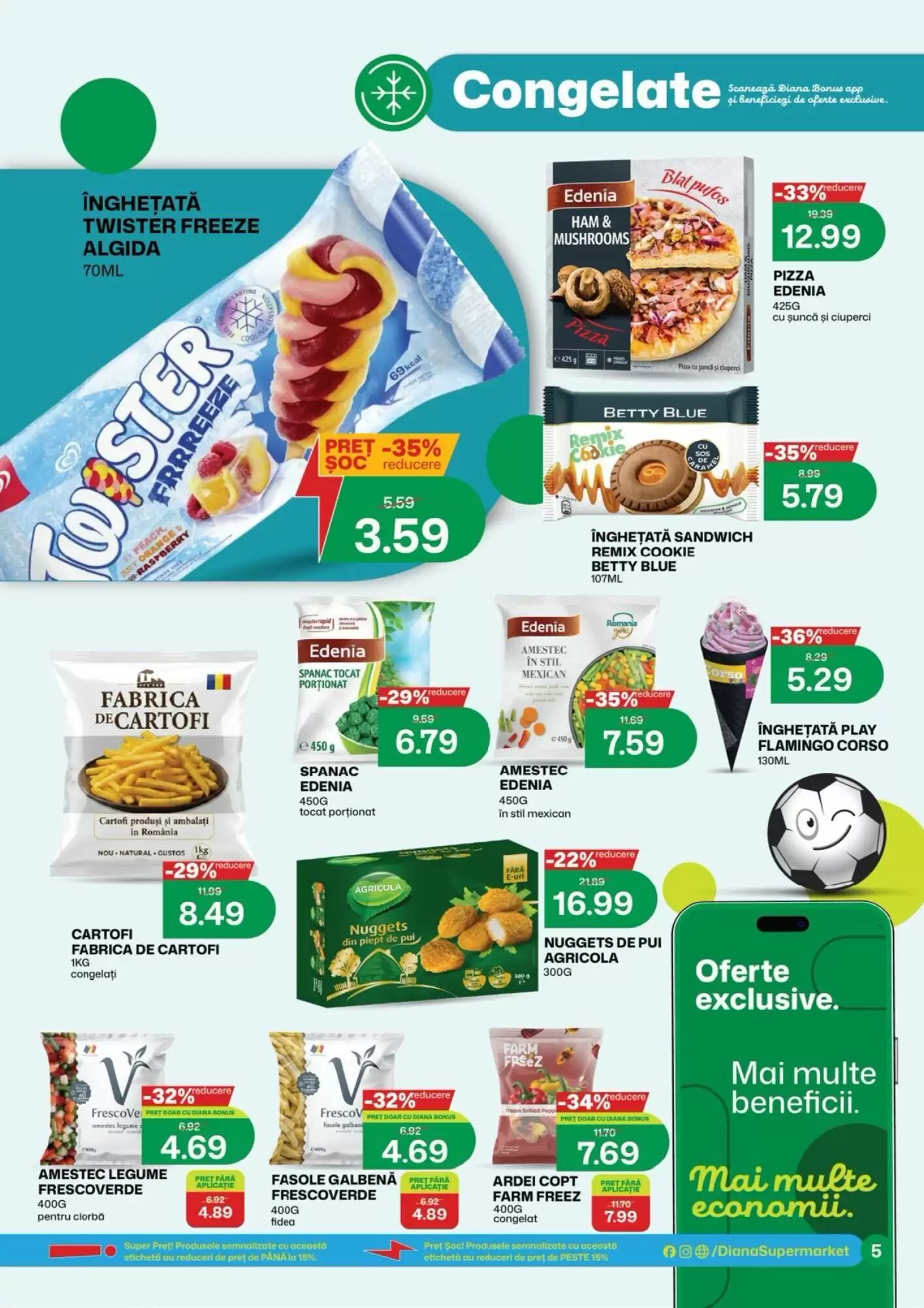 Catalogul cu oferte Diana Supermarket valabil de la 16.06.2026 - Pagina 5.