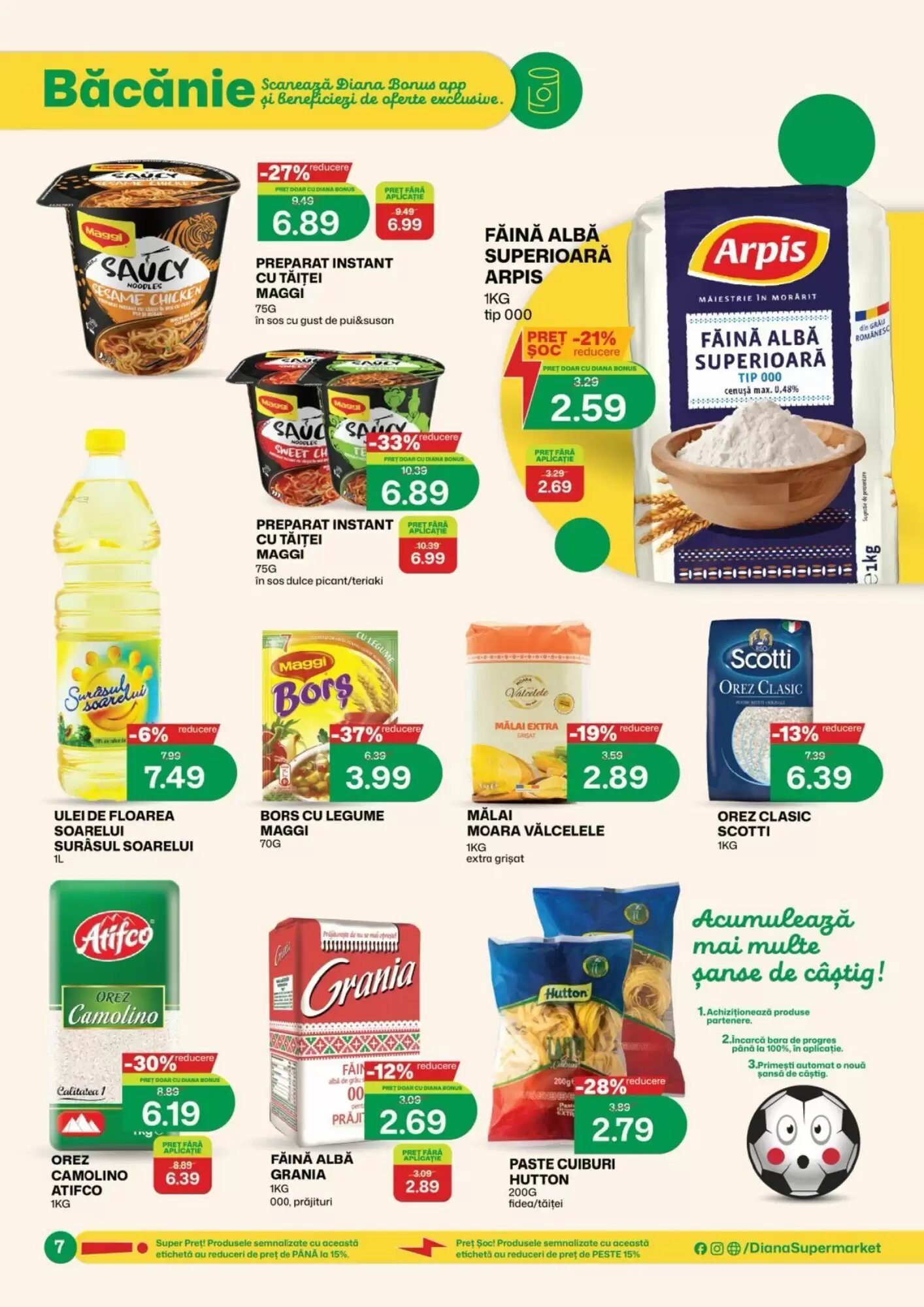 Catalogul cu oferte Diana Supermarket valabil de la 16.06.2026 - Pagina 7.