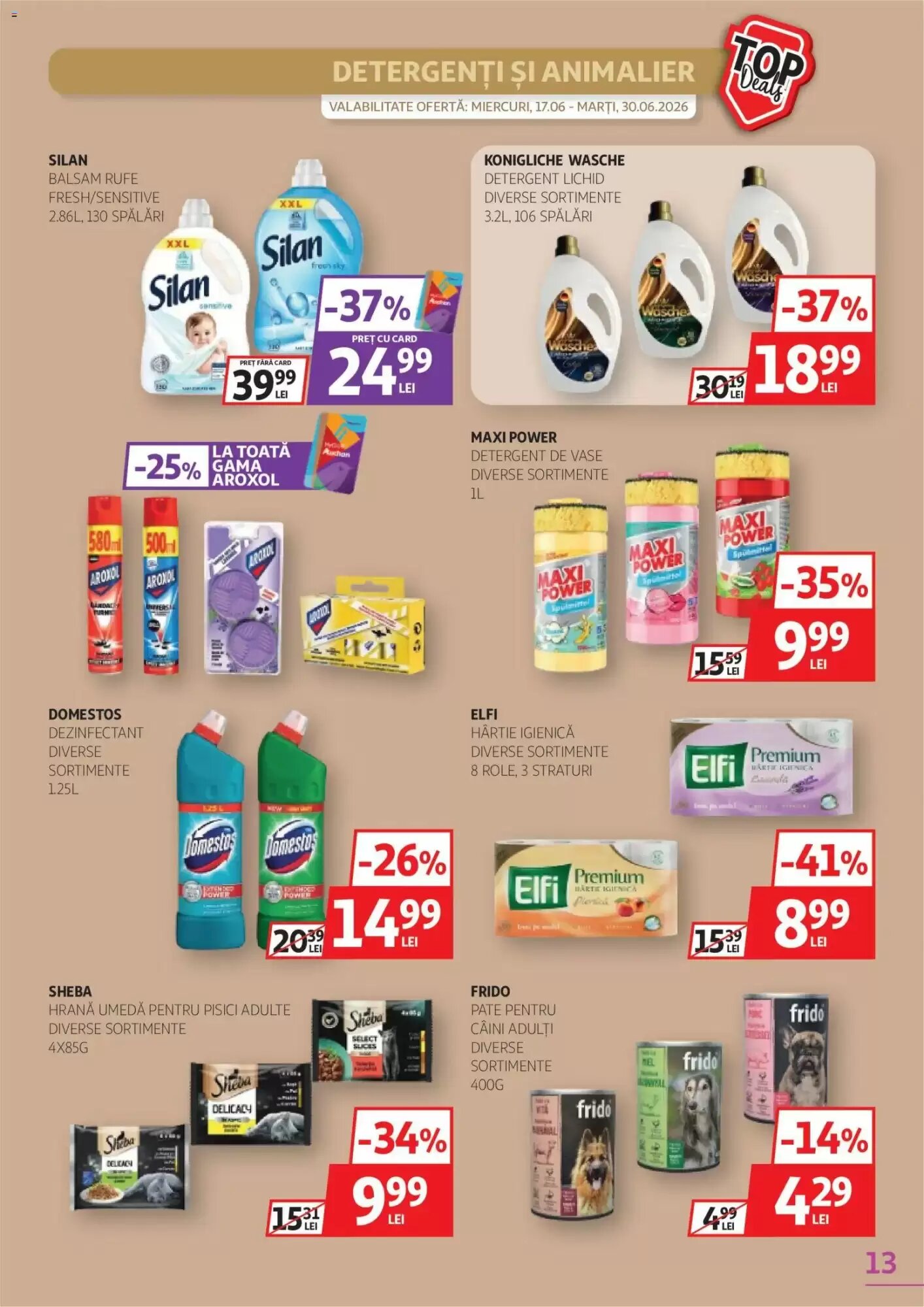 Catalogul cu oferte Auchan valabil de la 17.06.2026 - Pagina 13.