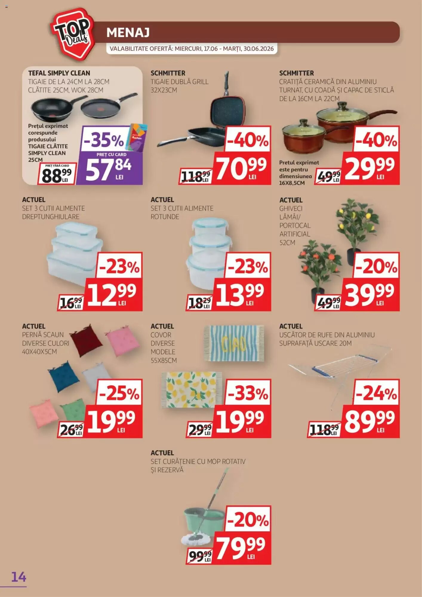 Catalogul cu oferte Auchan valabil de la 17.06.2026 - Pagina 14.