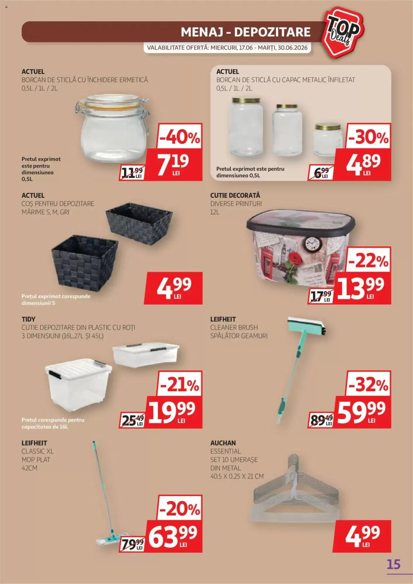 Catalogul cu oferte Auchan valabil de la 17.06.2026 - Pagina 15.