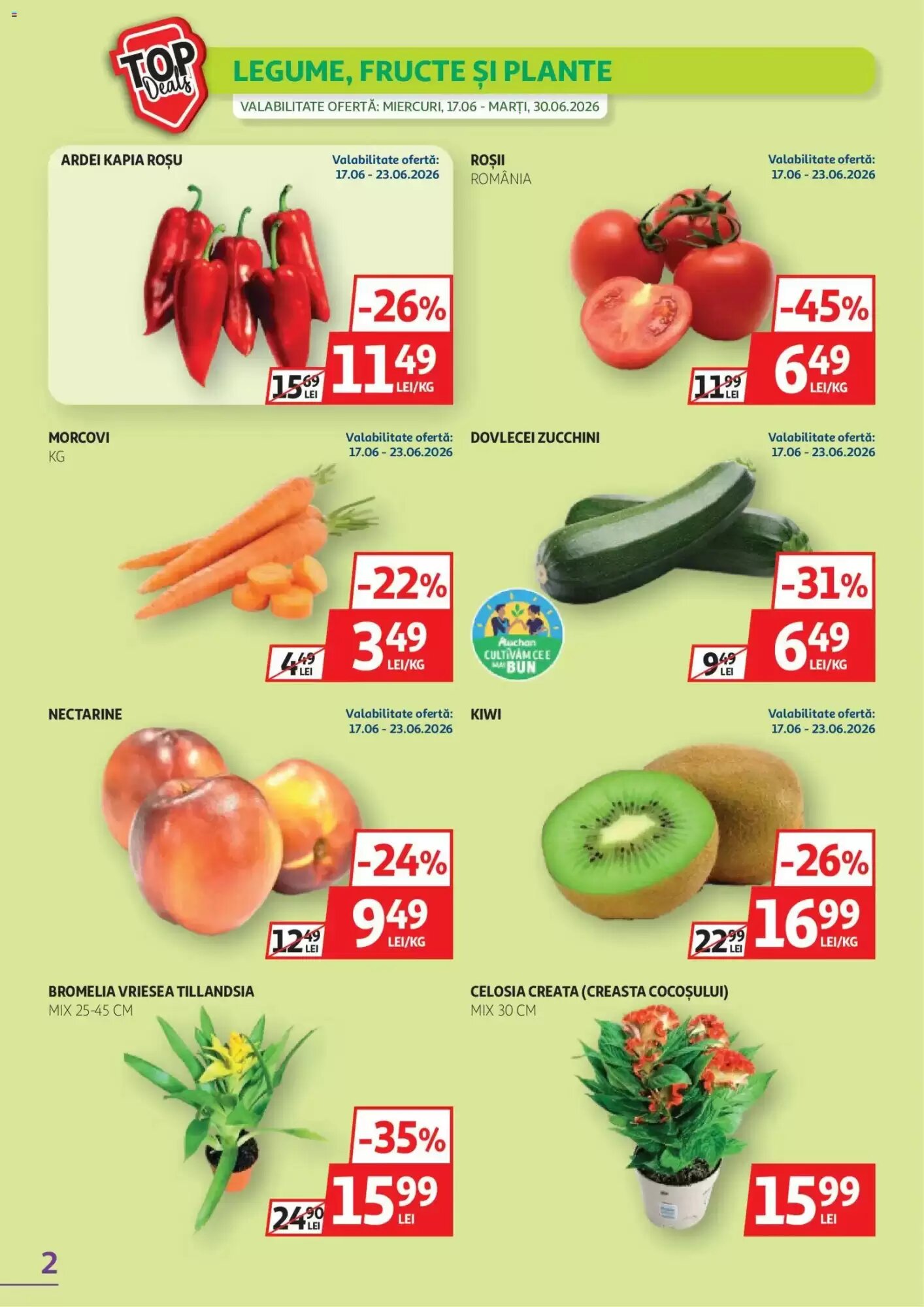 Catalogul cu oferte Auchan valabil de la 17.06.2026 - Pagina 2.