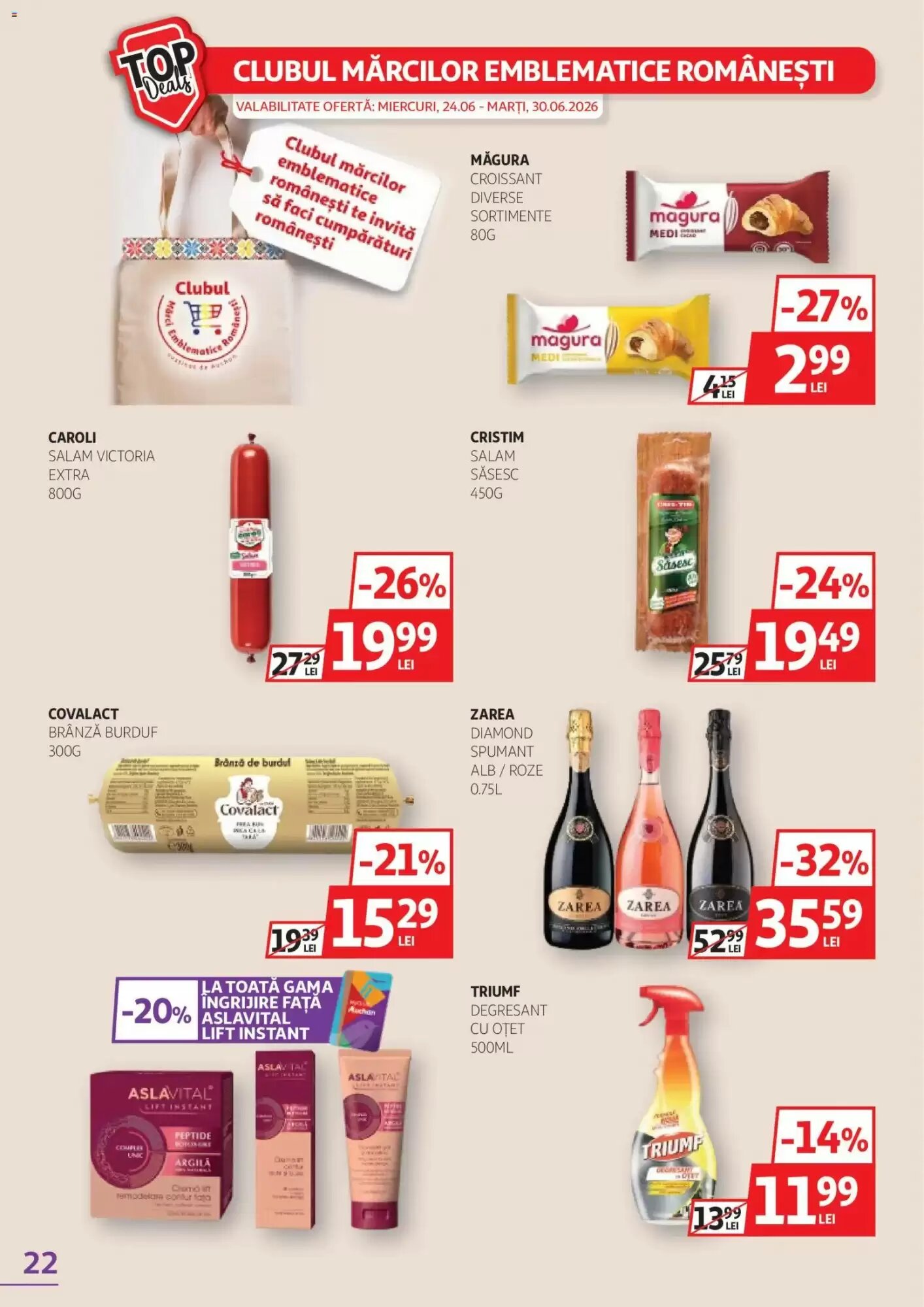 Catalogul cu oferte Auchan valabil de la 17.06.2026 - Pagina 22.