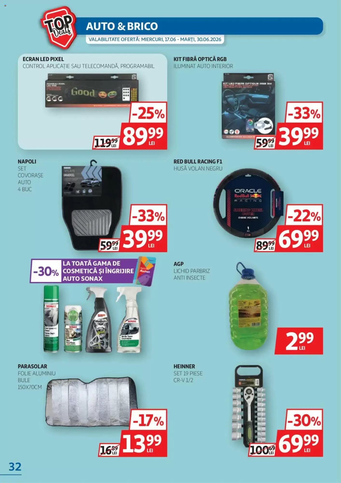 Catalogul cu oferte Auchan valabil de la 17.06.2026 - Pagina 32.