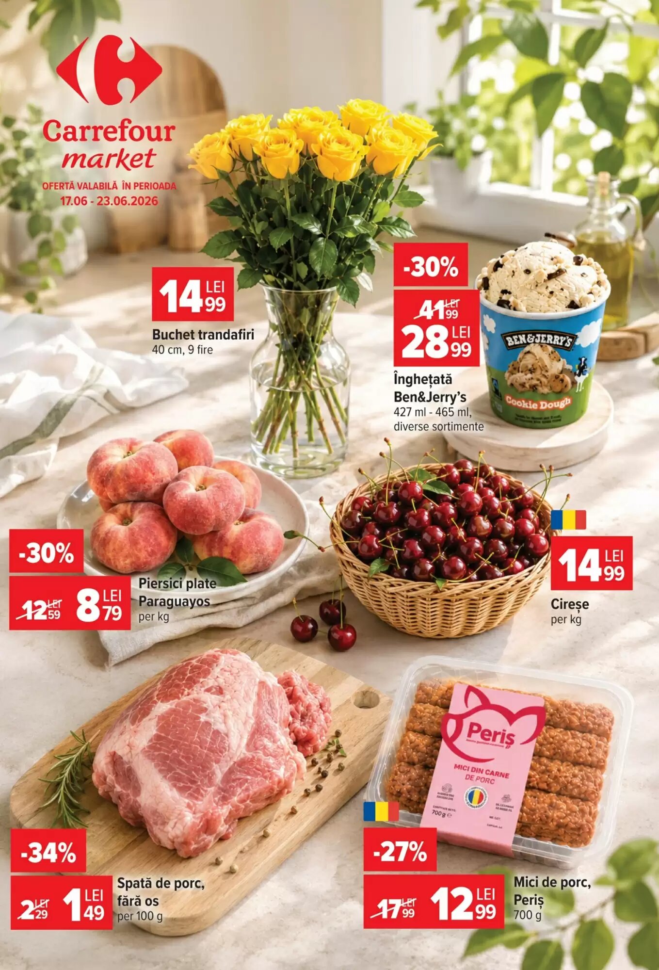 Catalogul cu oferte Carrefour Market valabil de la 17.06.2026 - Pagina 1.