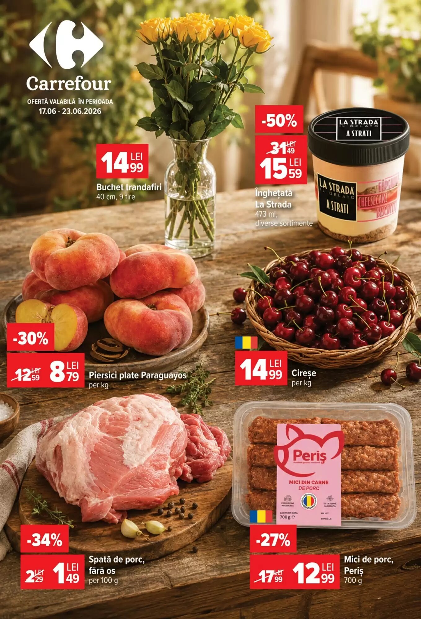 Catalogul cu oferte Carrefour valabil de la 17.06.2026 - Pagina 1.