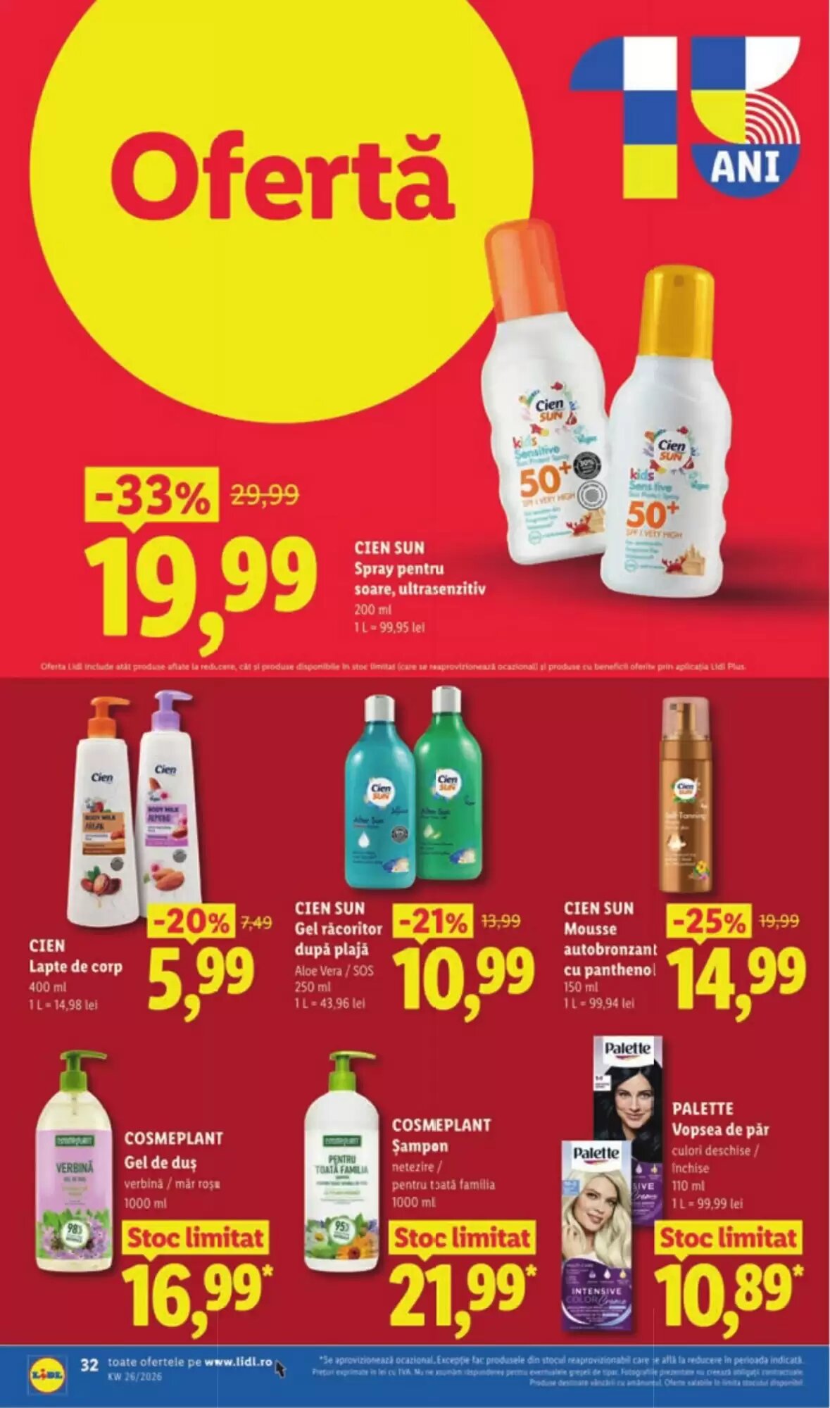 Catalogul cu oferte Lidl valabil de la 22.06.2026 - Pagina 32.