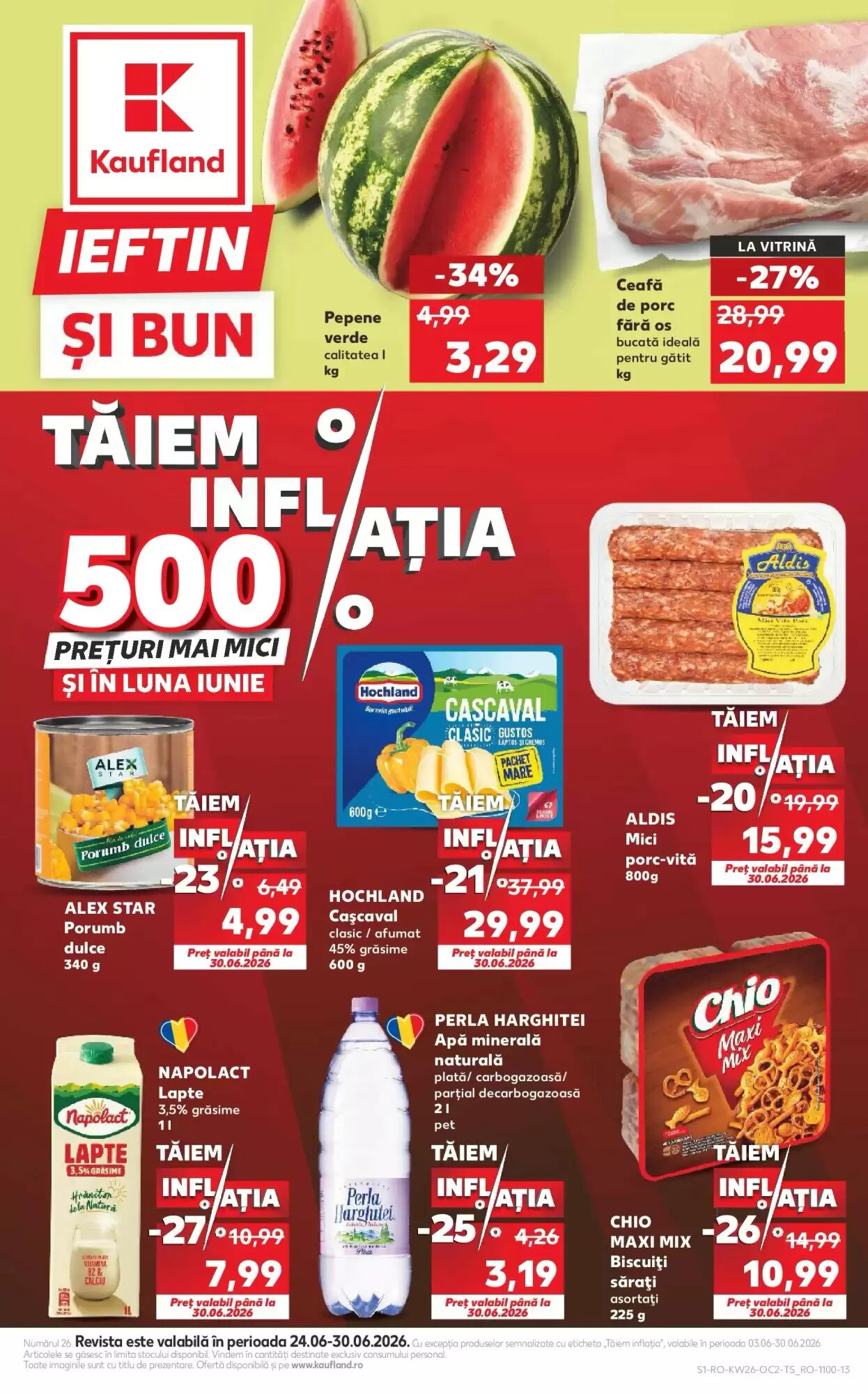 Catalogul cu oferte Kaufland valabil de la 24.06.2026 - Pagina 1.