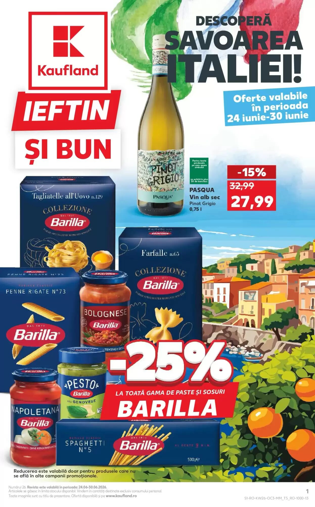Catalogul cu oferte Kaufland valabil de la 24.06.2026 - Pagina 1.