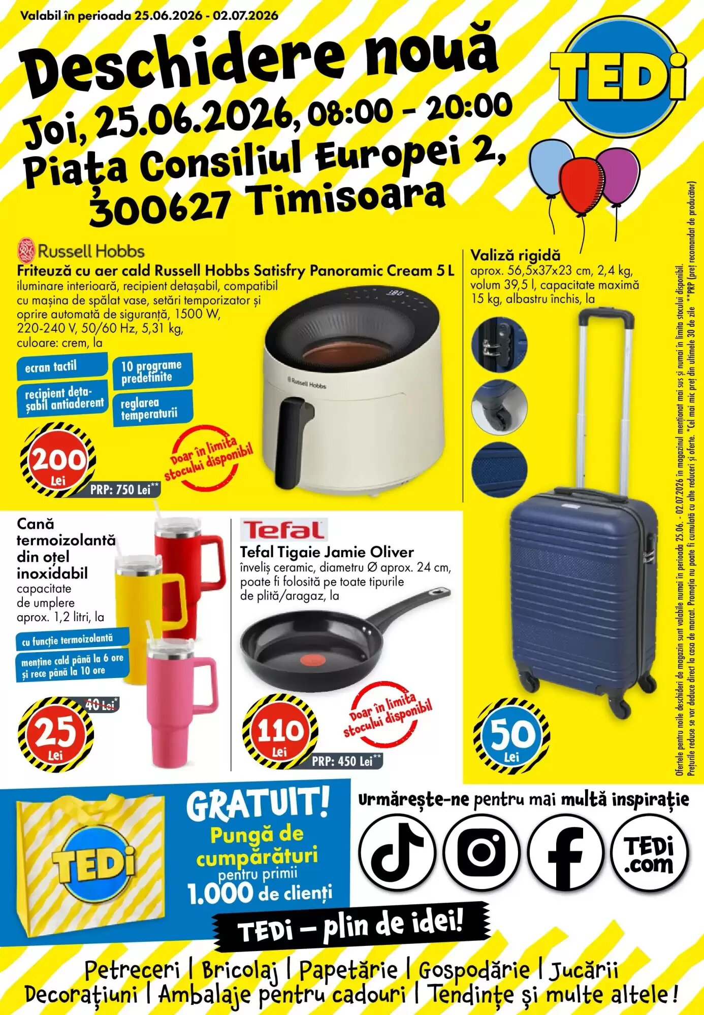 Catalogul cu oferte TEDI valabil de la 24.06.2026 - Pagina 1.