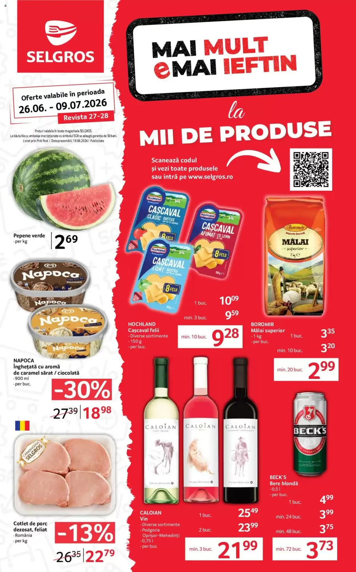 Catalogul cu oferte Selgros valabil de la 26.06.2026 - Pagina 1.