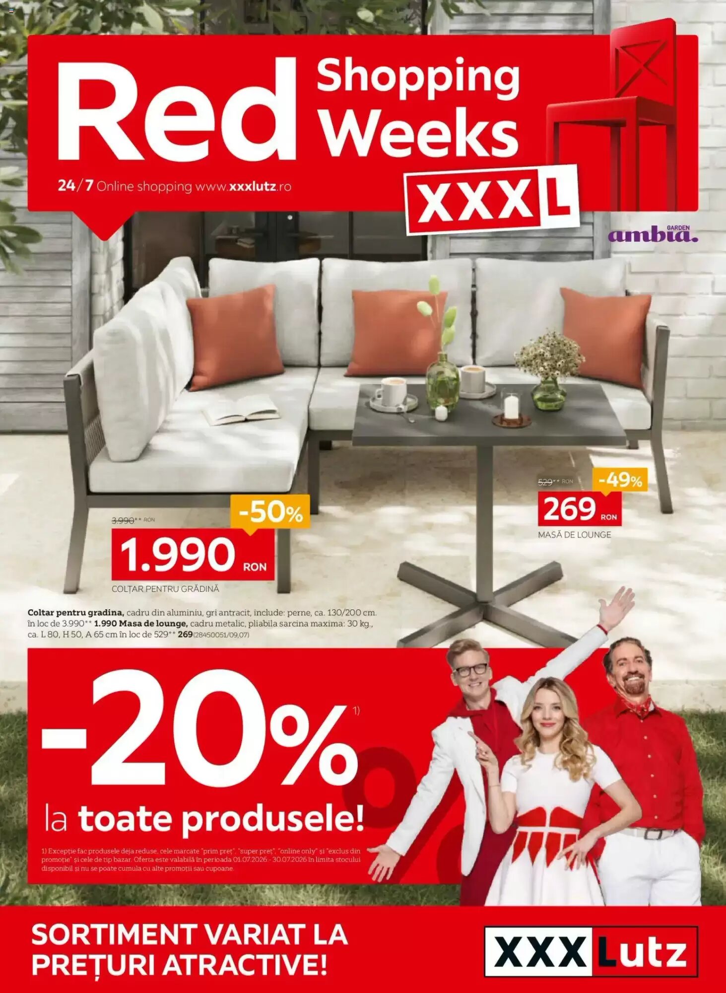 Catalogul cu oferte XXXLutz valabil de la 28.06.2026 - Pagina 1.