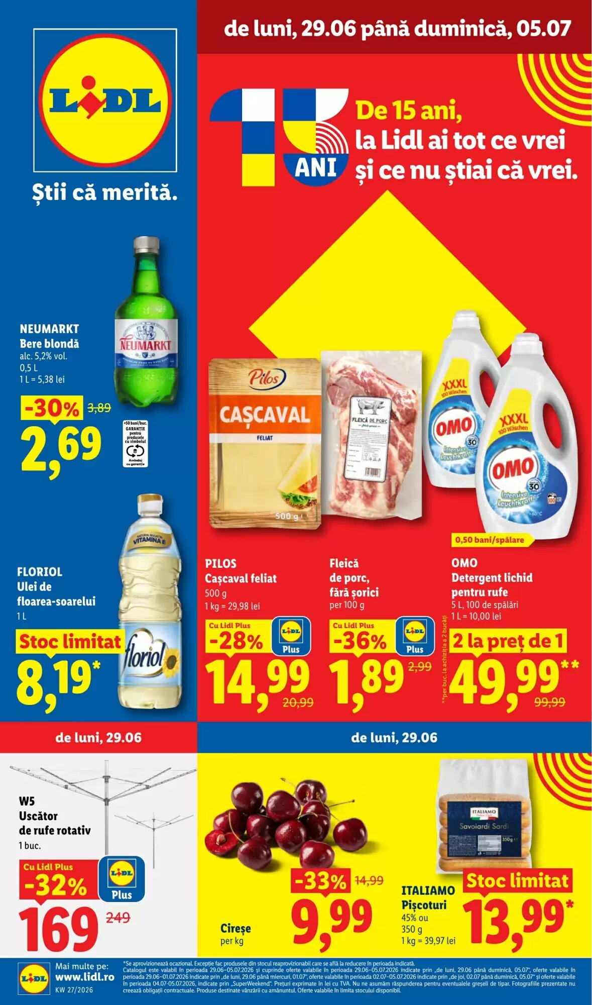 Catalogul cu oferte Lidl valabil de la 29.06.2026 - Pagina 1.