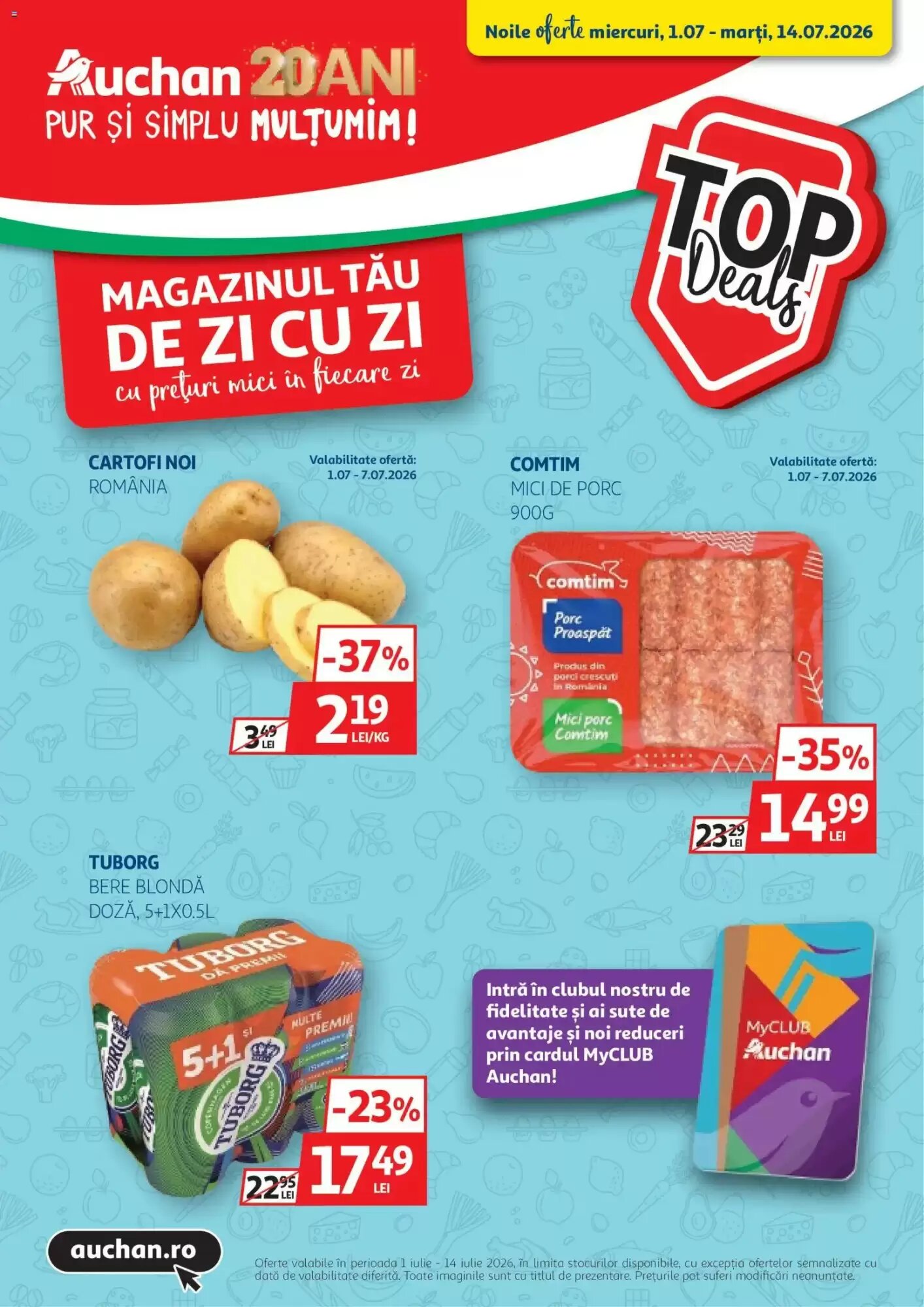 Catalogul cu oferte Auchan valabil de la 30.06.2026 - Pagina 1.